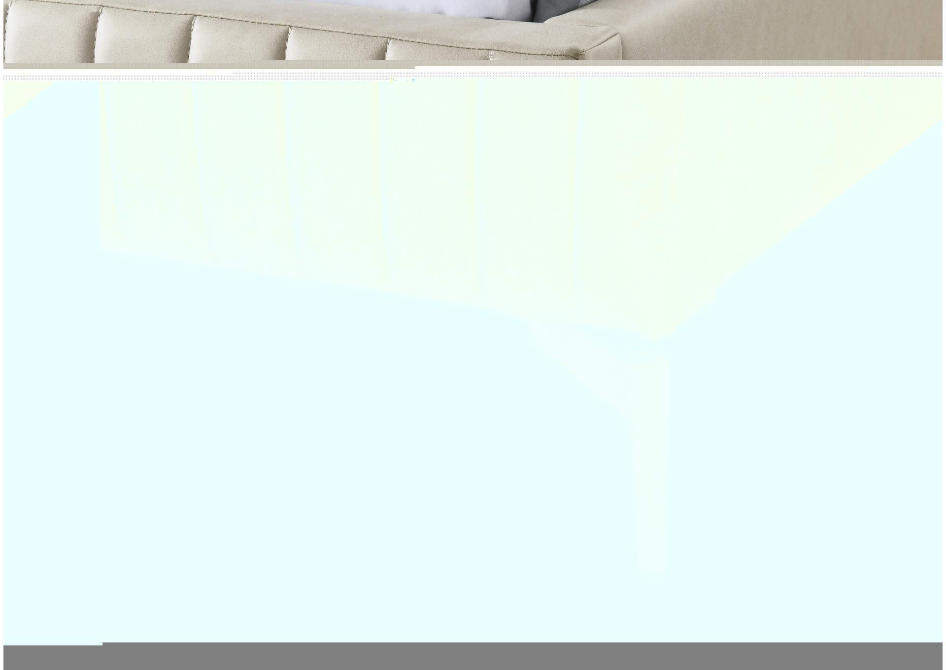Gallo Beige Vegan Leather Twin Bed