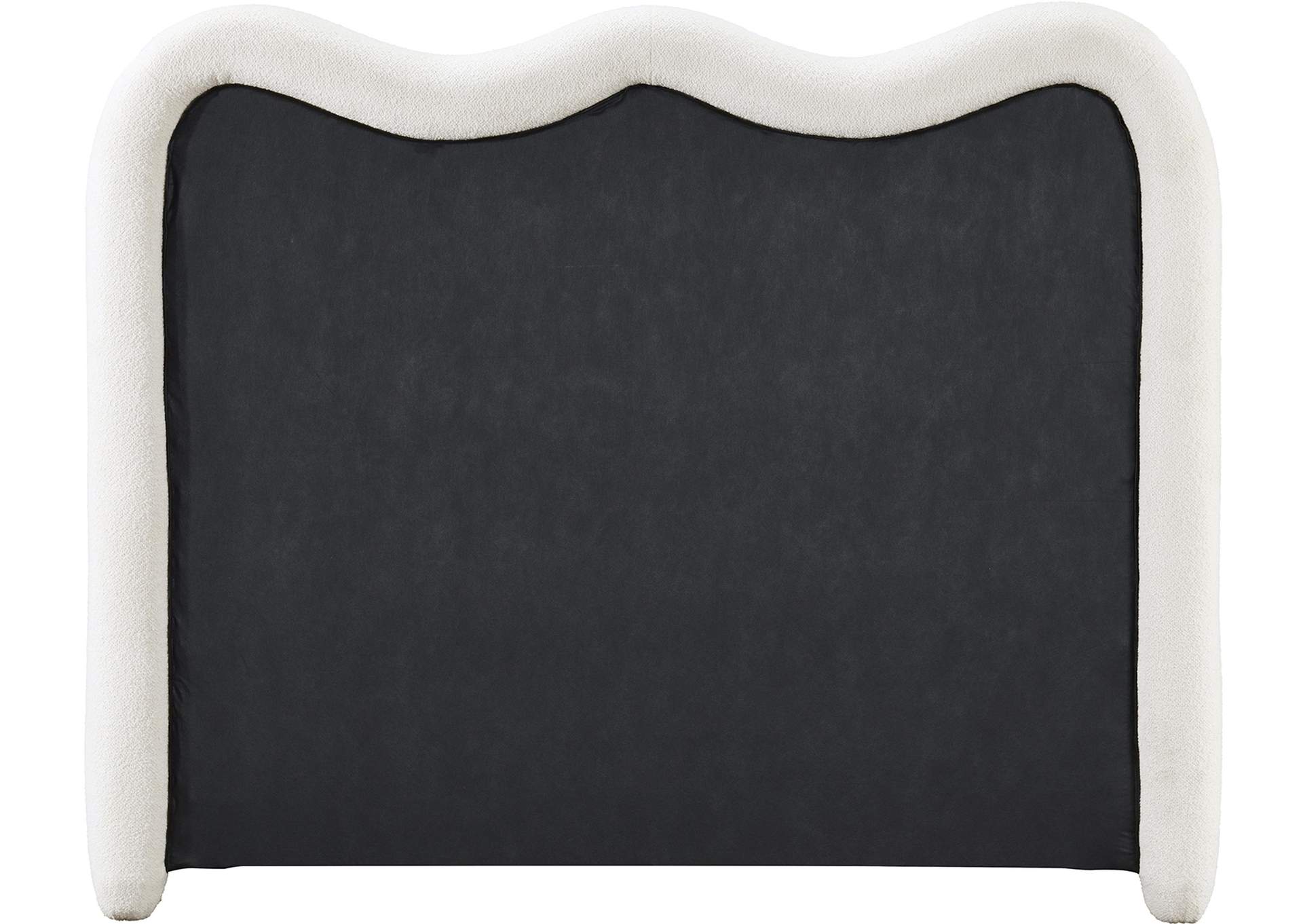 Gavin Cream Chenille Fabric Full Bed (3 Boxes) image 6