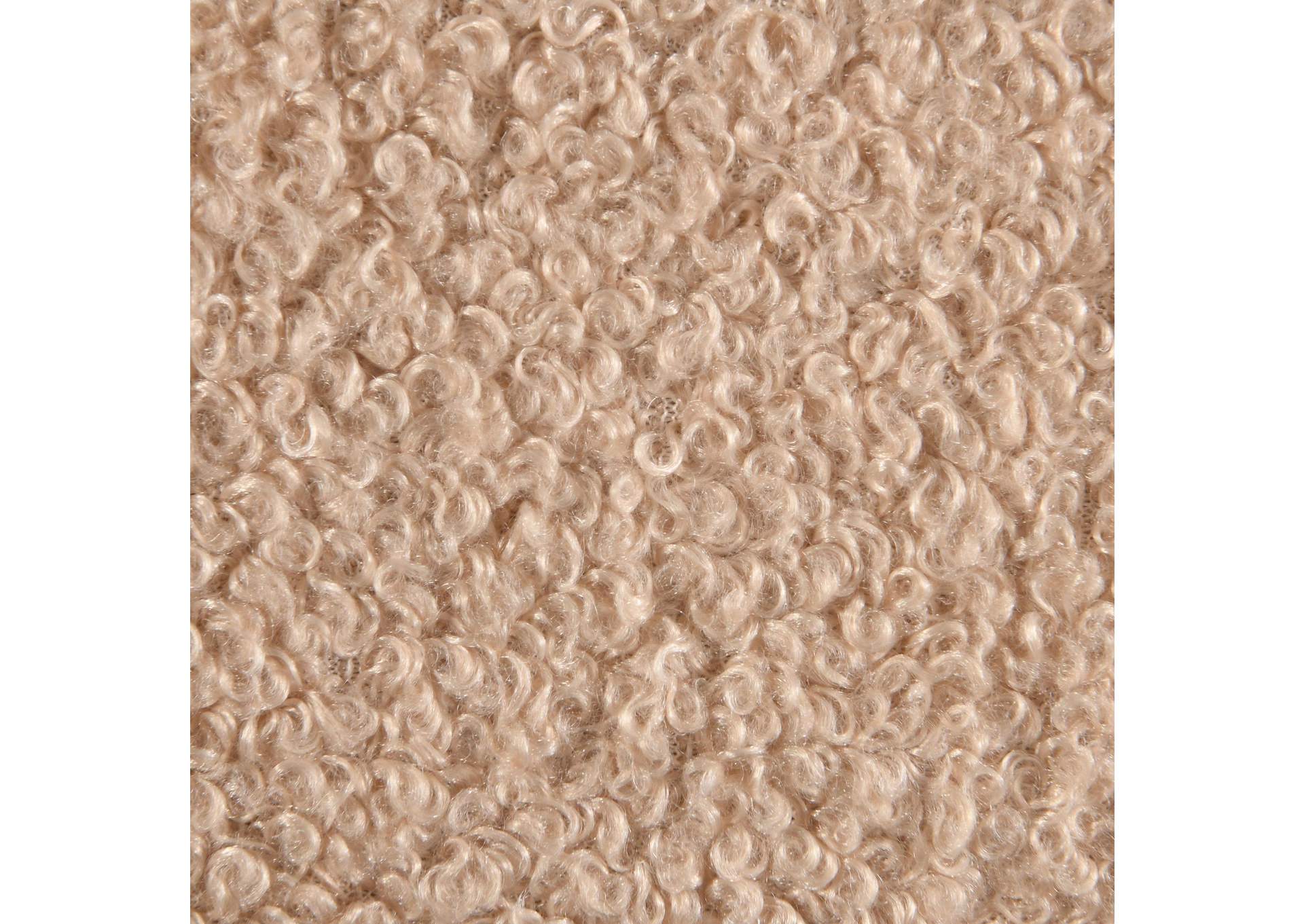 Genesis Beige Teddy Fabric Queen Bed (3 Boxes)