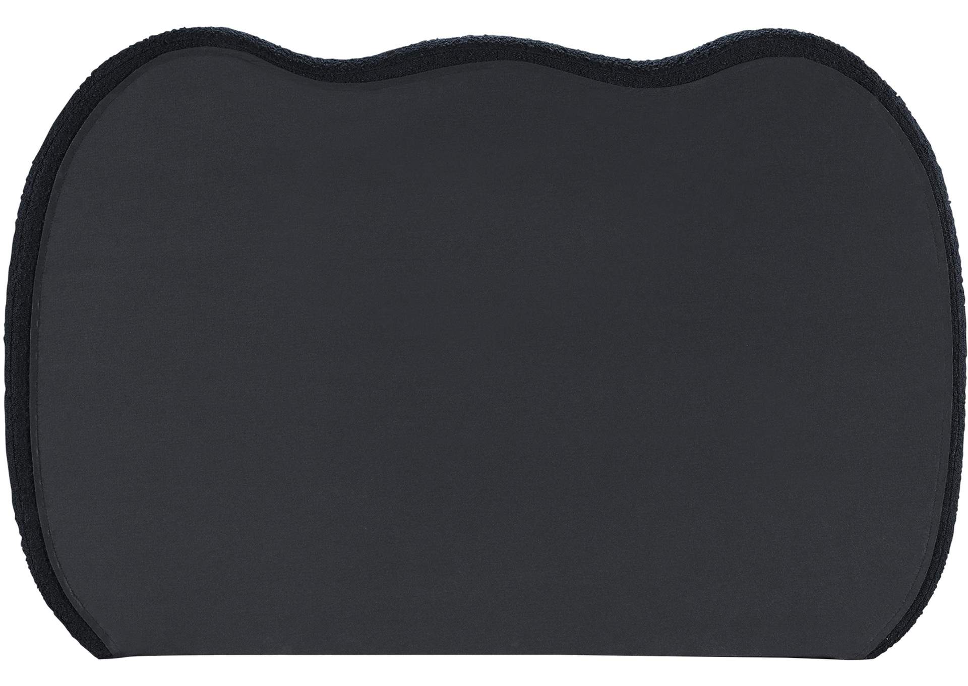 Hyde Black Boucle Fabric Twin Bed (3 Boxes)