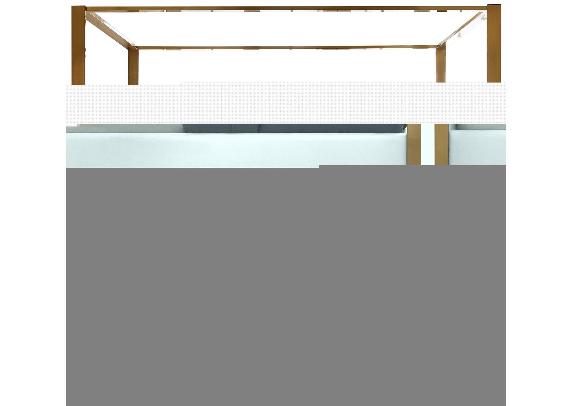 Jones White Vegan Leather King Bed