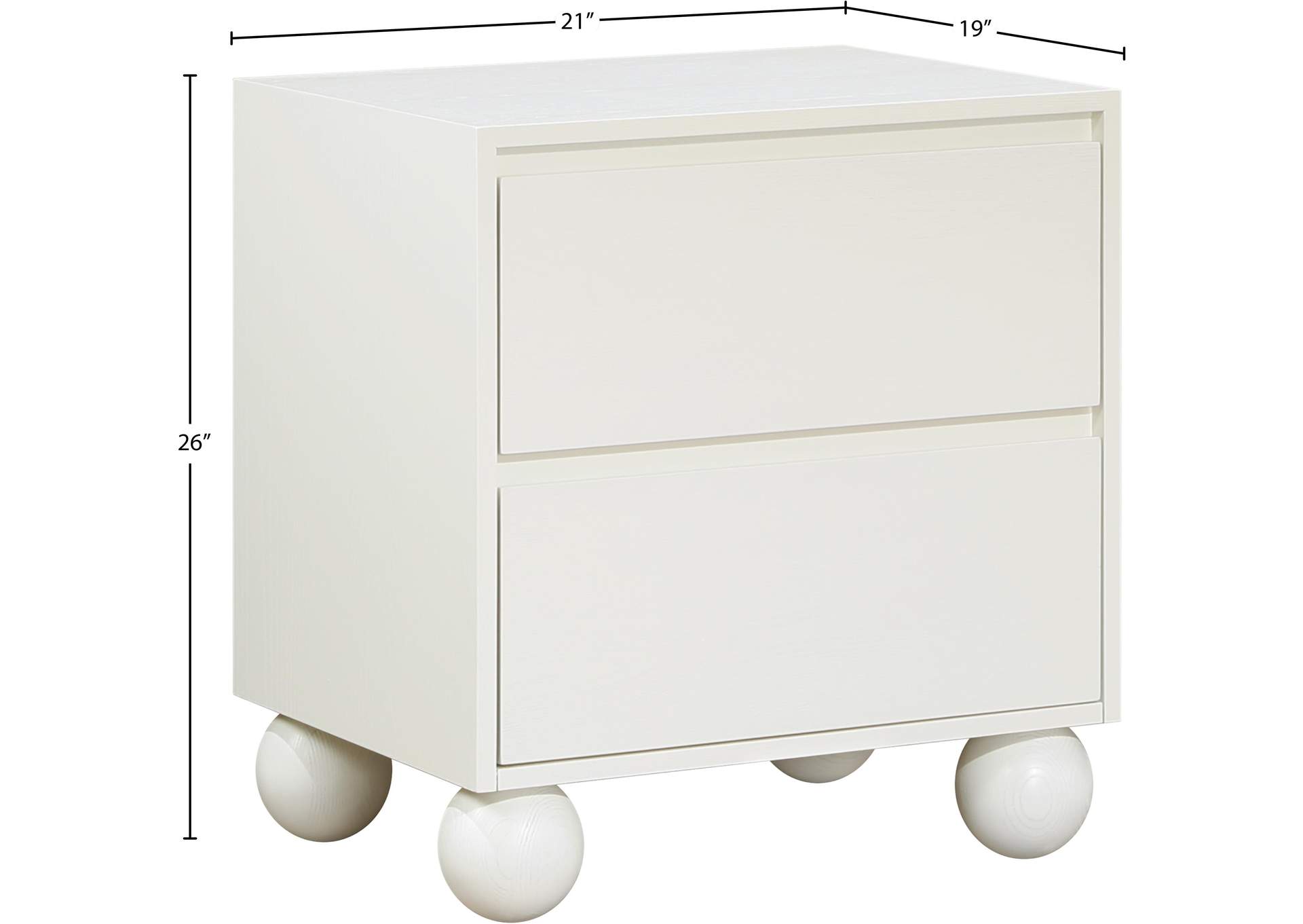 Kent Cream Night Stand image 10