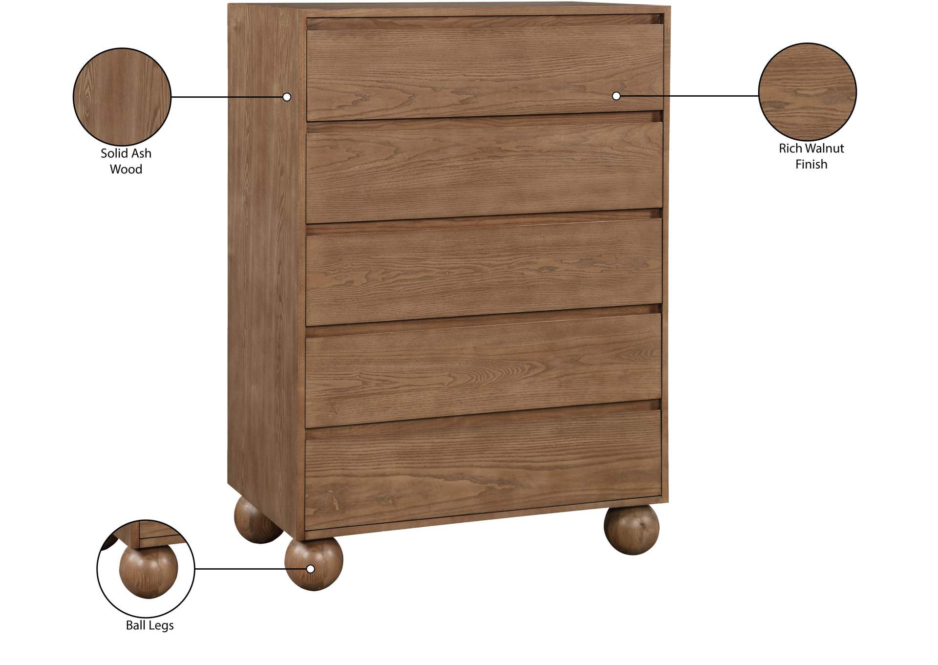 Kent Walnut Chest image 11