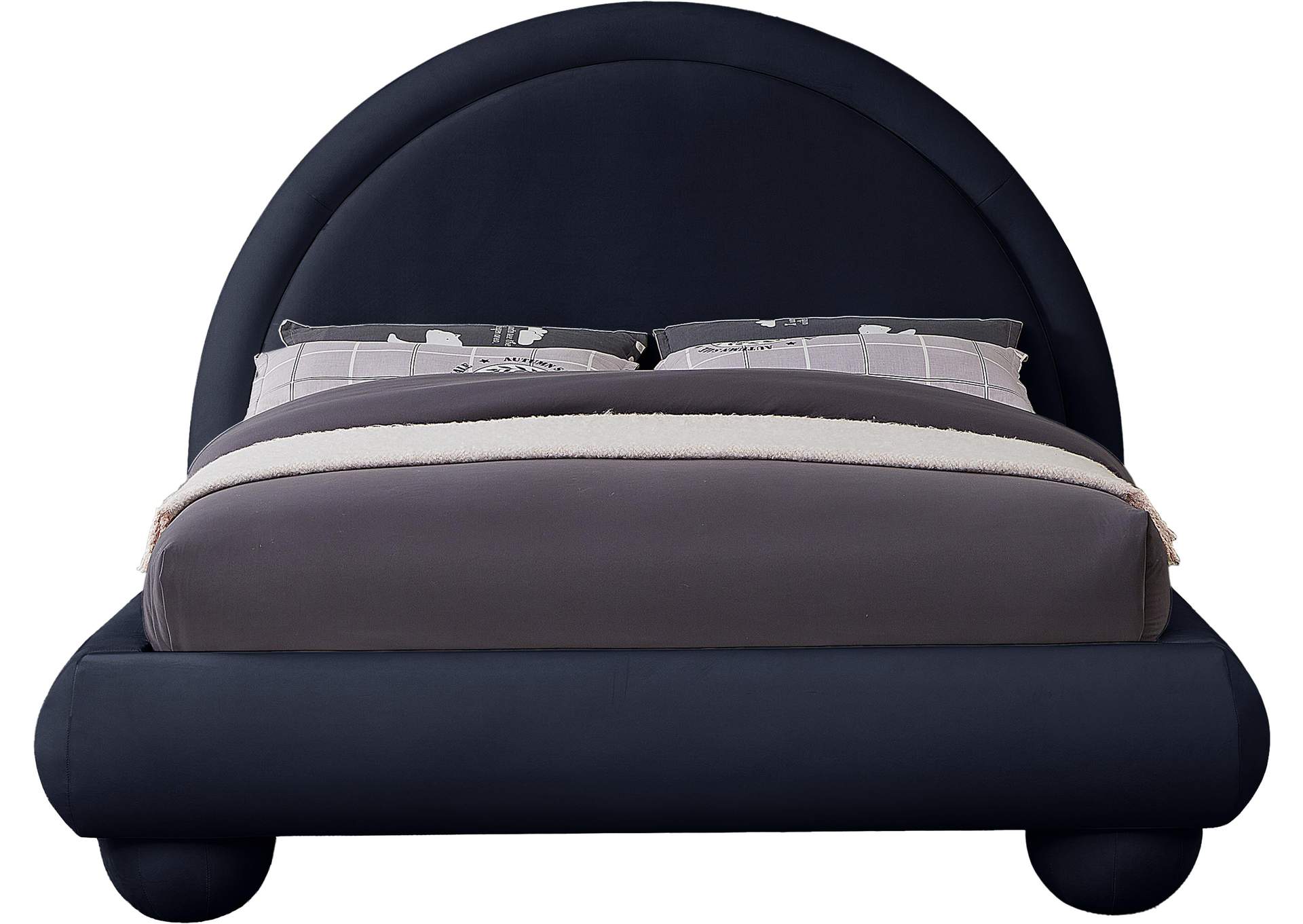 Madrid Navy Velvet King Bed