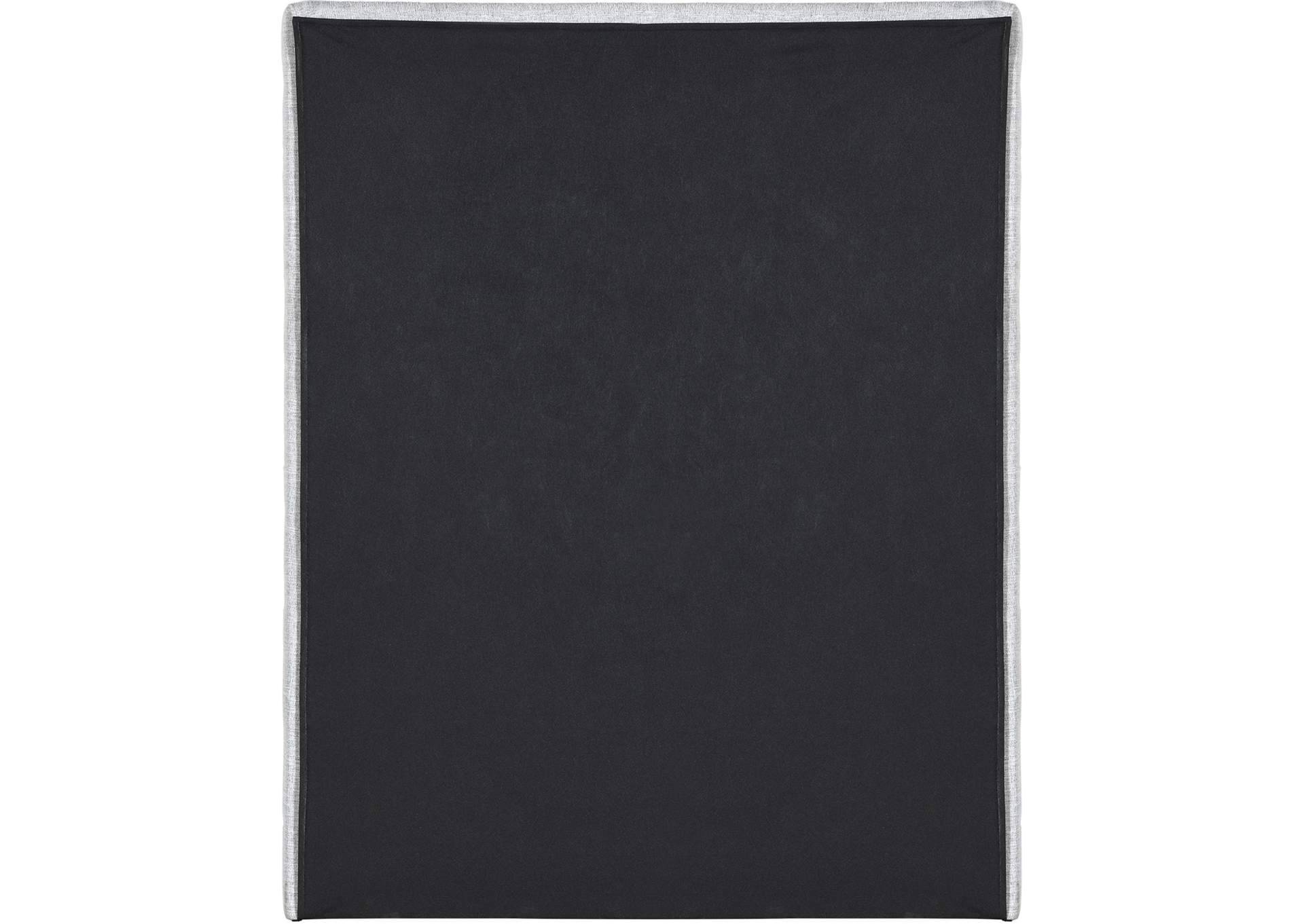 Maxwell Grey Linen Textured Fabric Twin Bed (3 Boxes)