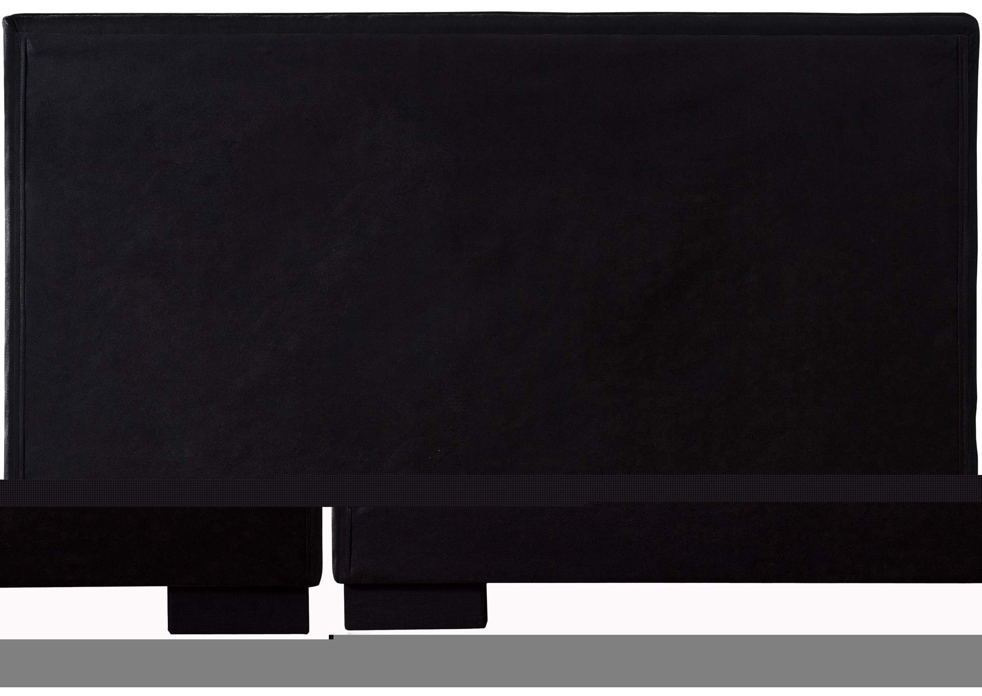 Paxton Black Chenille Fabric Queen Bed (3 Boxes)