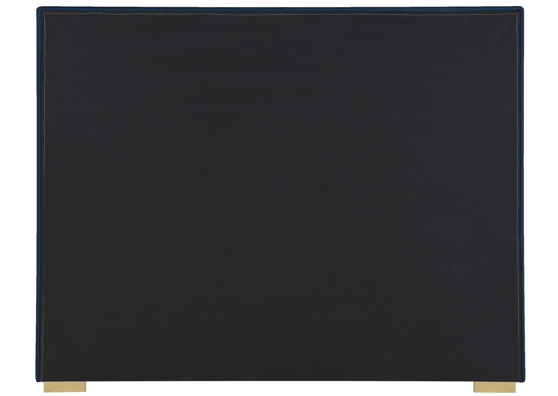 Pierce Navy Linen Textured Fabric King Bed