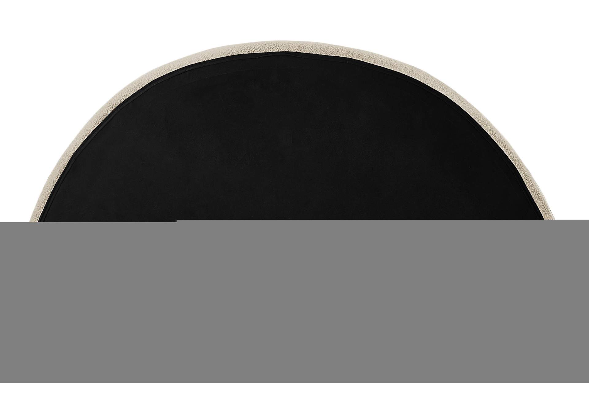 Rudy Beige Teddy Fabric King Bed