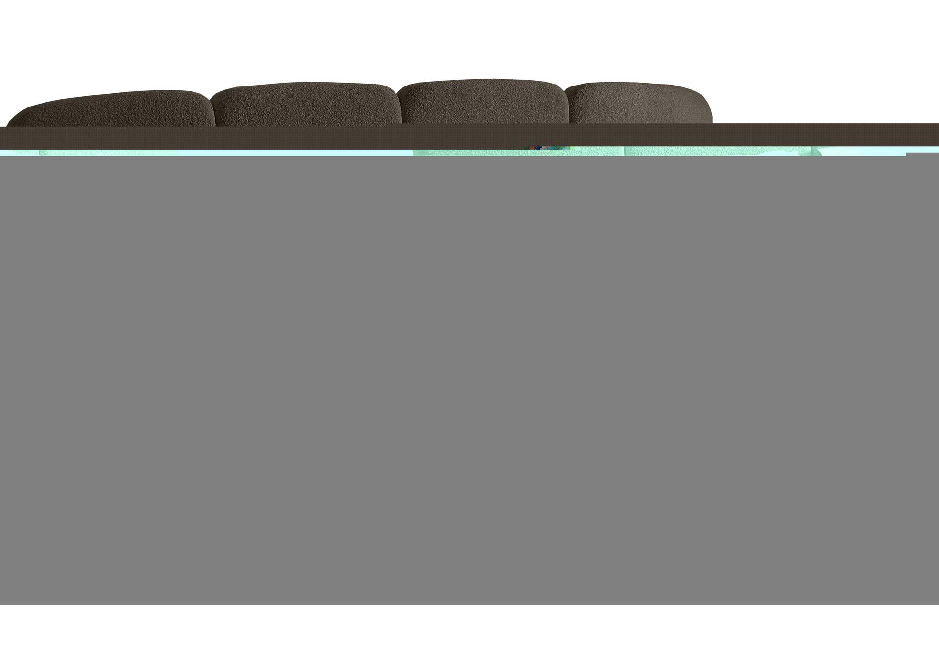 Shiloh Brown Boucle Fabric King Bed (3 Boxes)