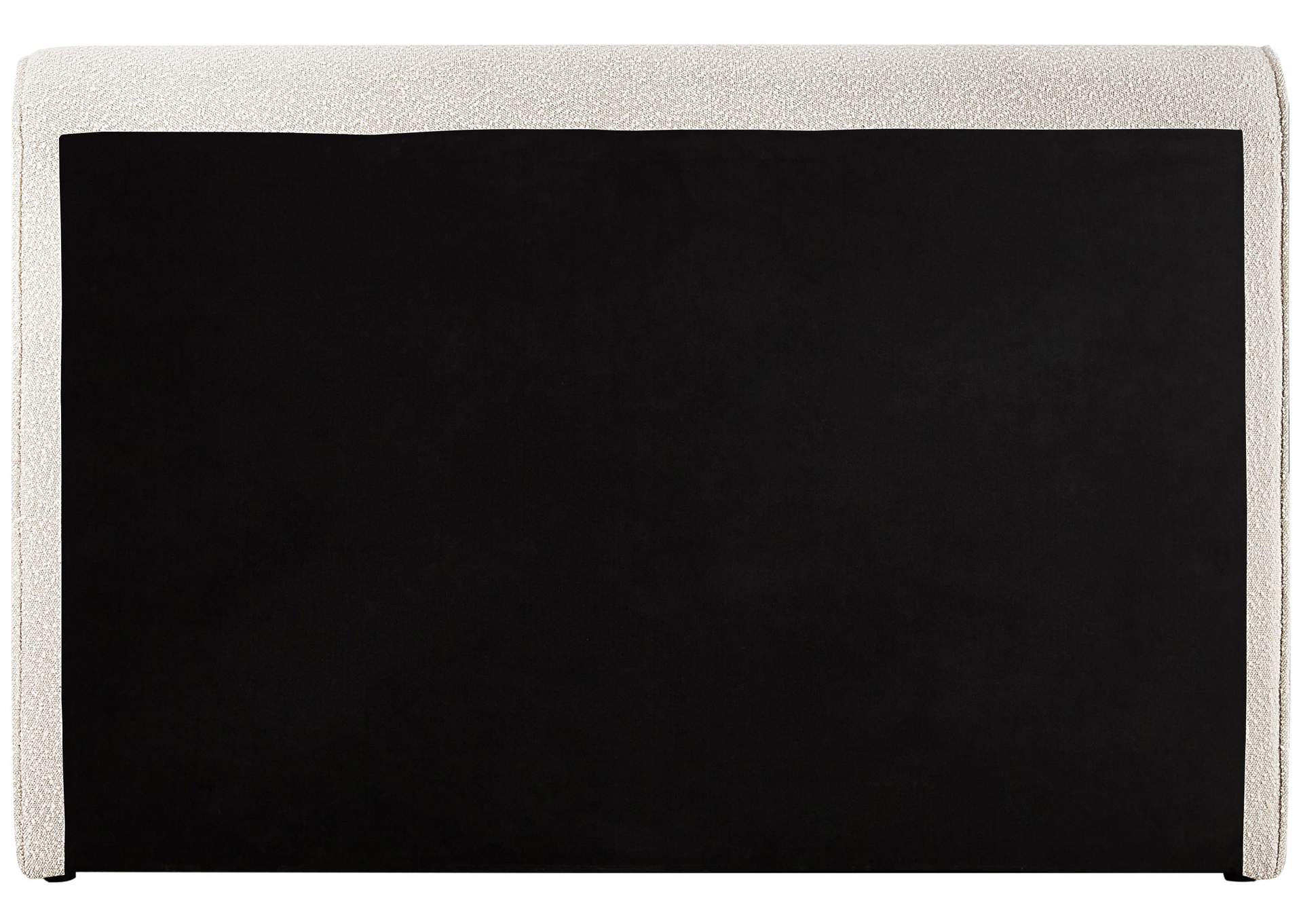 Stylus Cream Boucle Fabric Queen Bed (3 Boxes)
