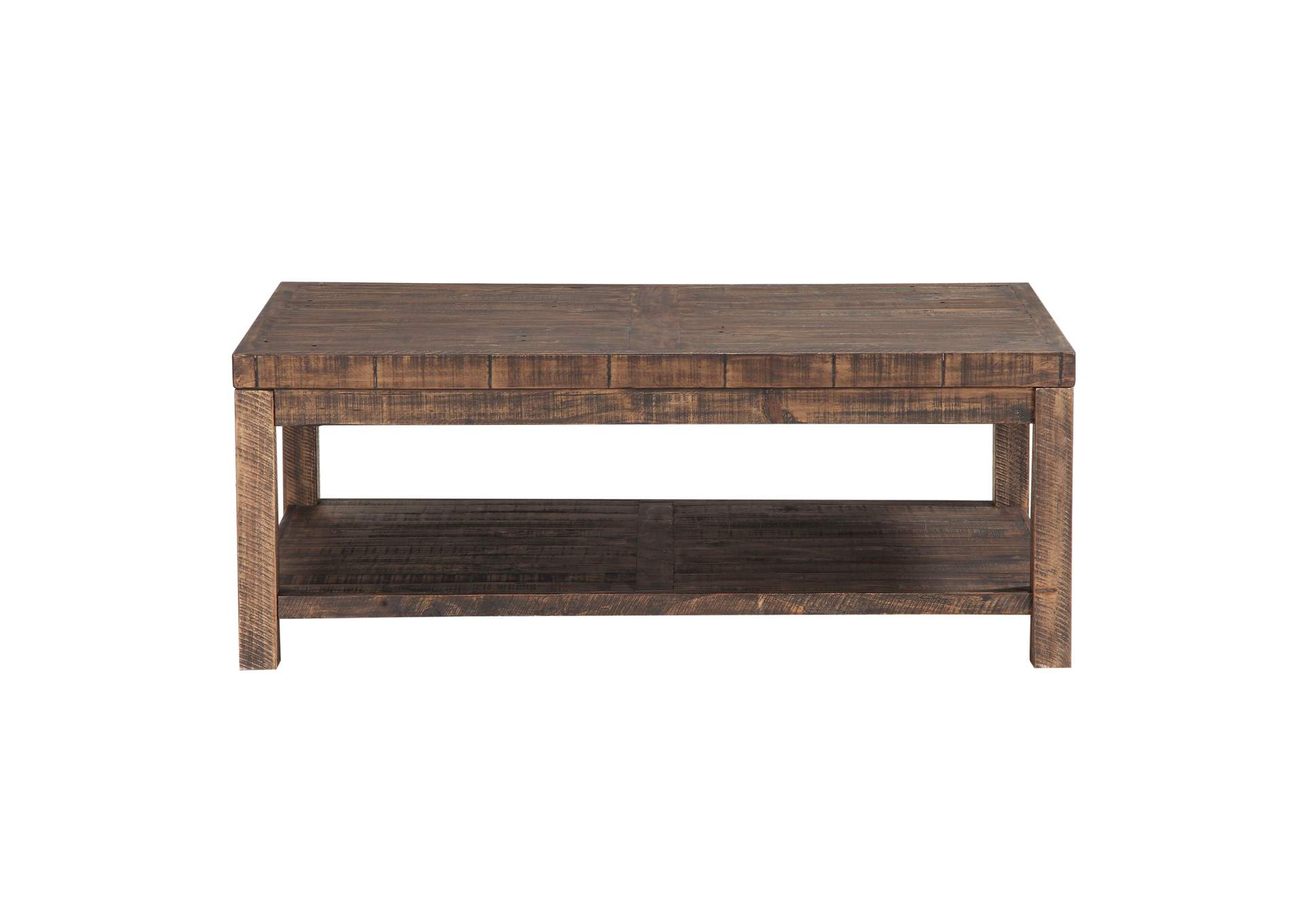 Craster Reclaimed Wood Rectangular Coffee Table In Smoky Taupe image 5