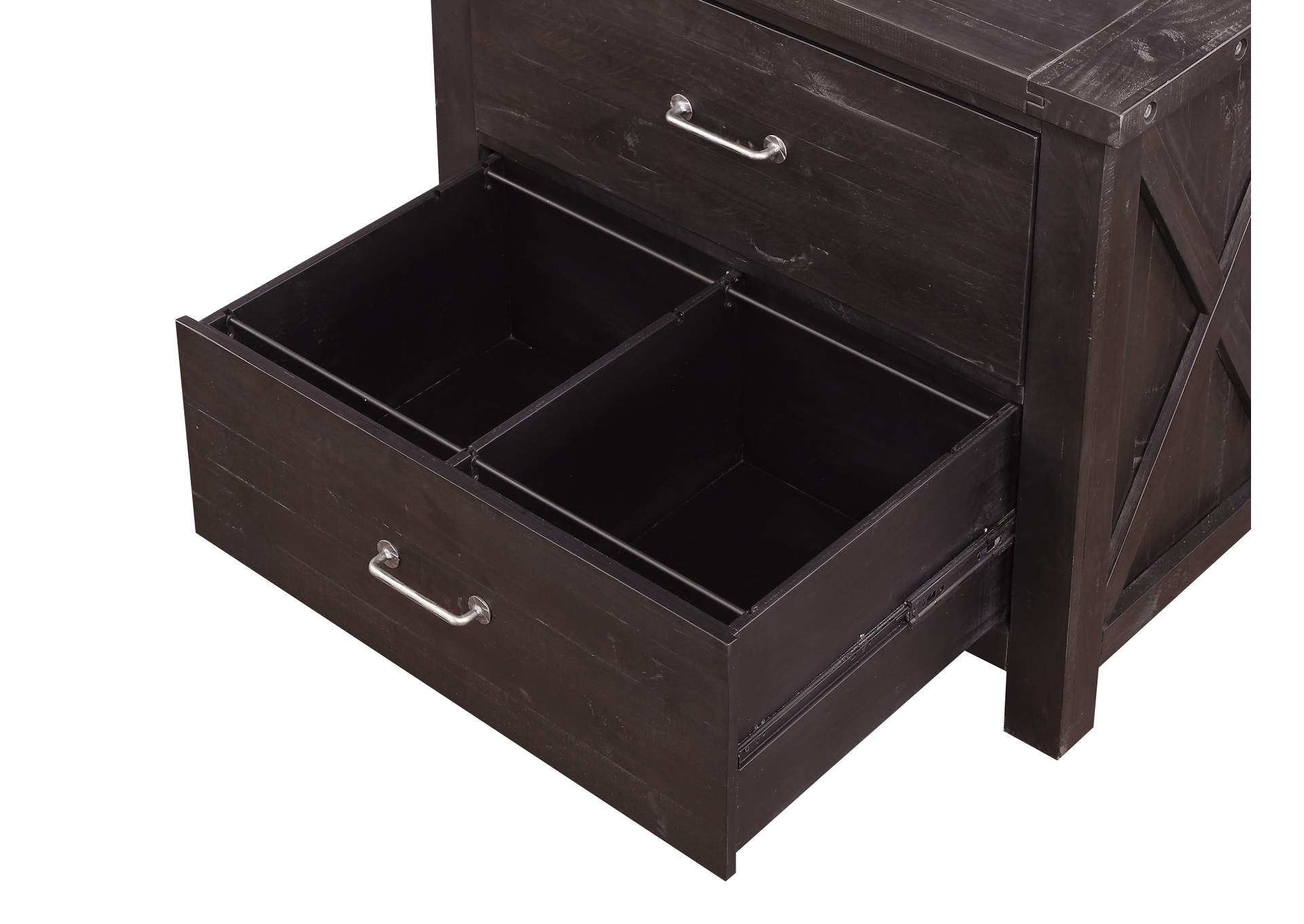 Yosemite Solid Wood Lateral File Cabinet In Cafe image 6