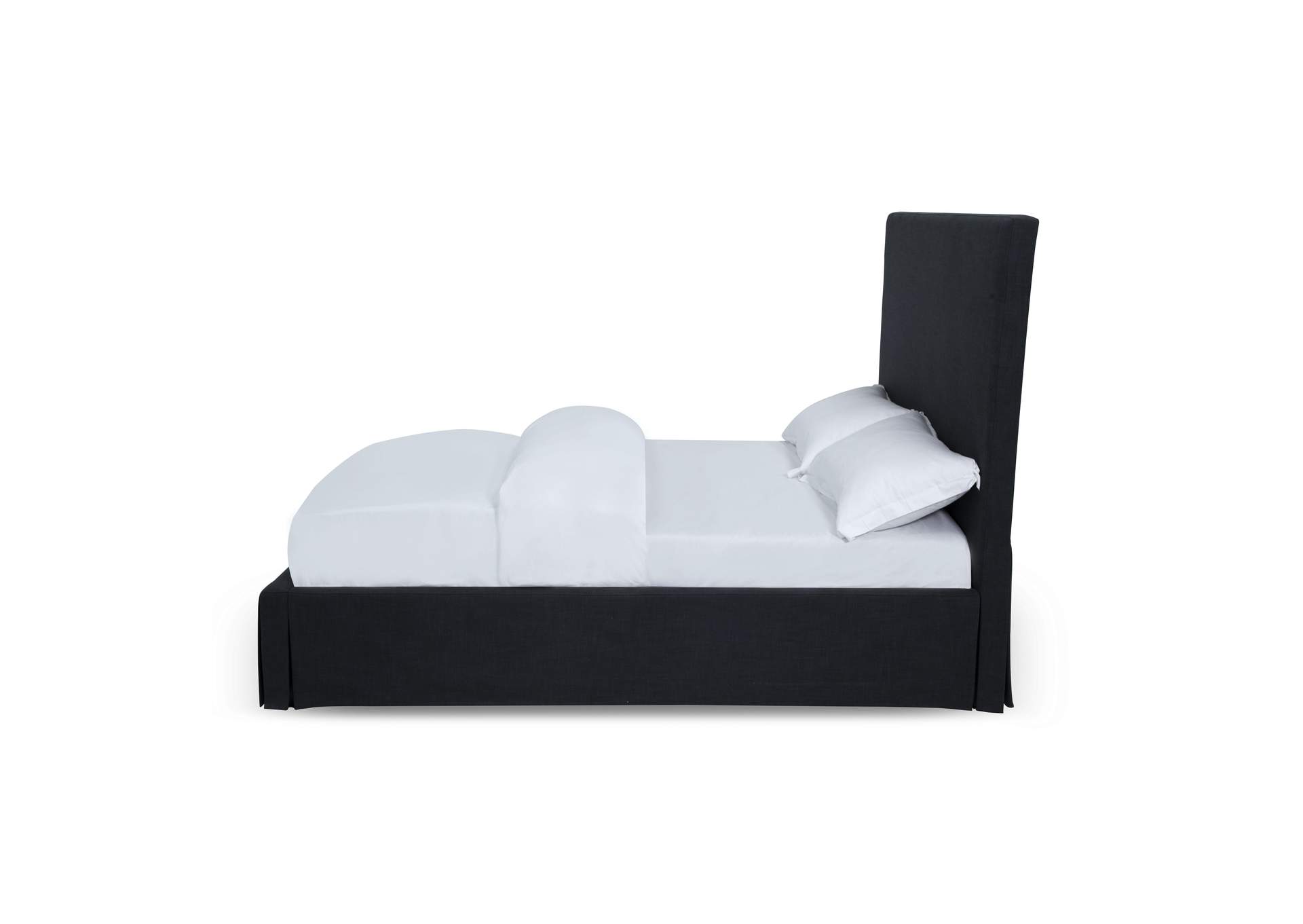 Cheviot Upholsteredskirted Panel Bed In Iron image 7