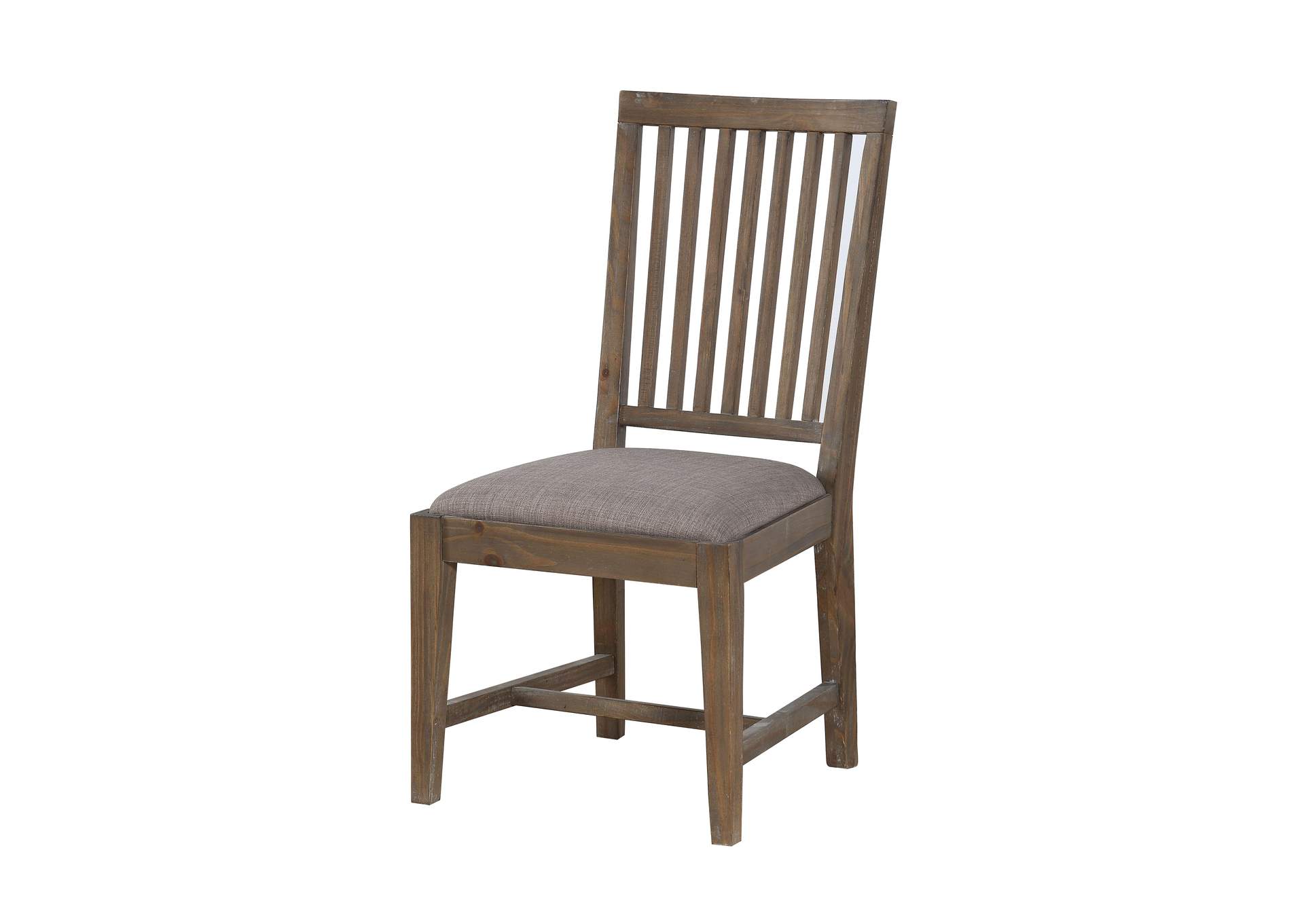 Autumn Solid Wood Upholstered Dining Chair In Flint Oak image 4