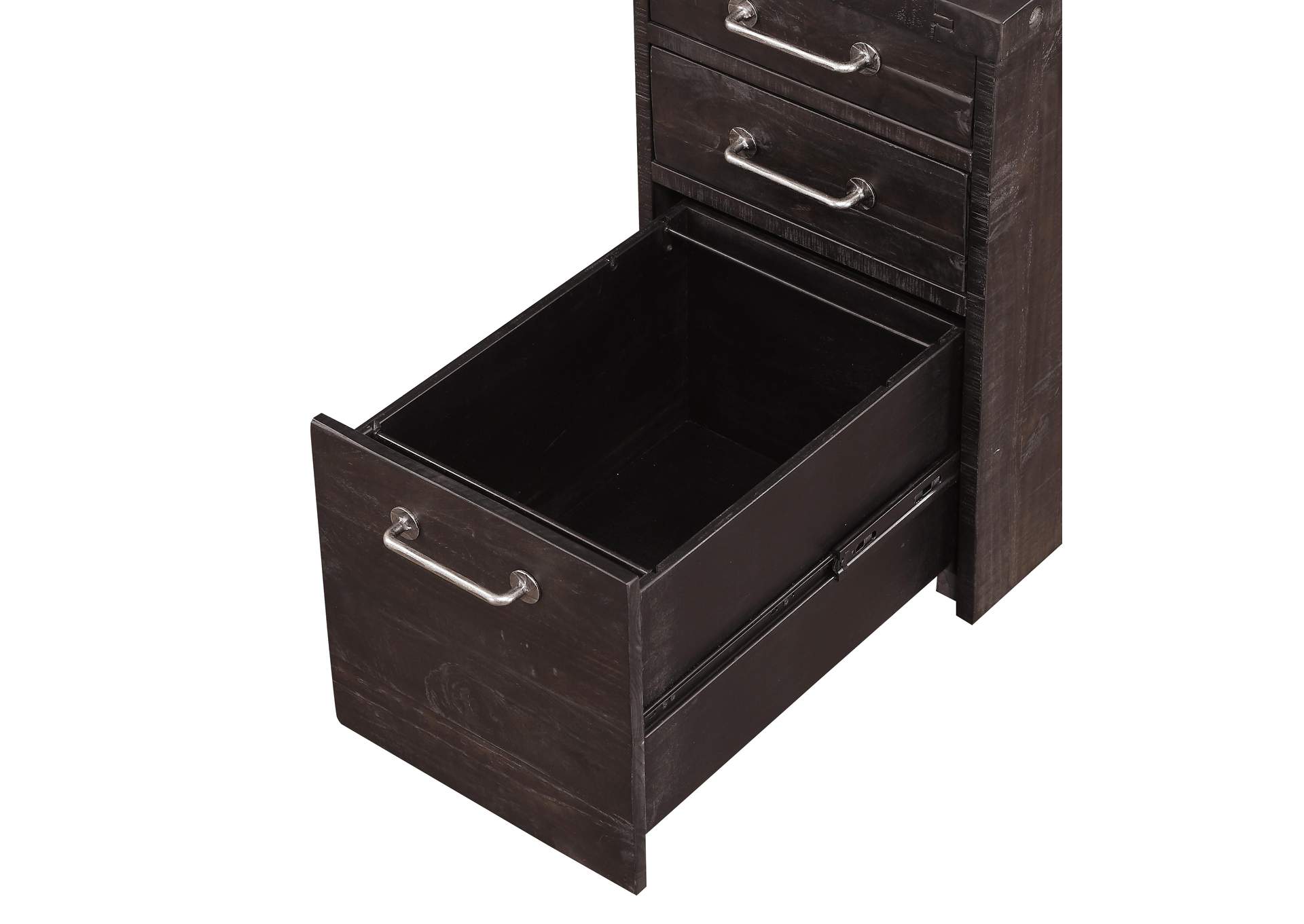 Yosemite Solid Wood Rollling File Cabinet In Cafe image 8