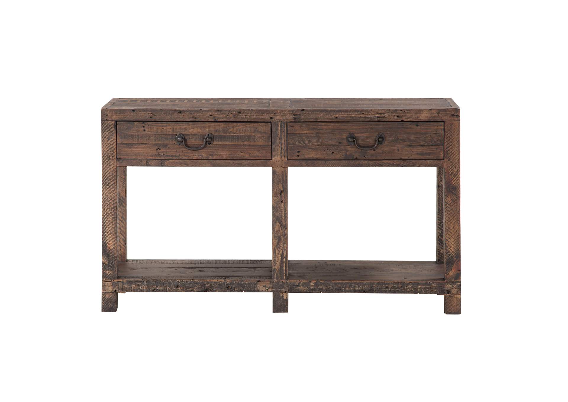 Craster Reclaimed Wood Console Table In Smoky Taupe image 5