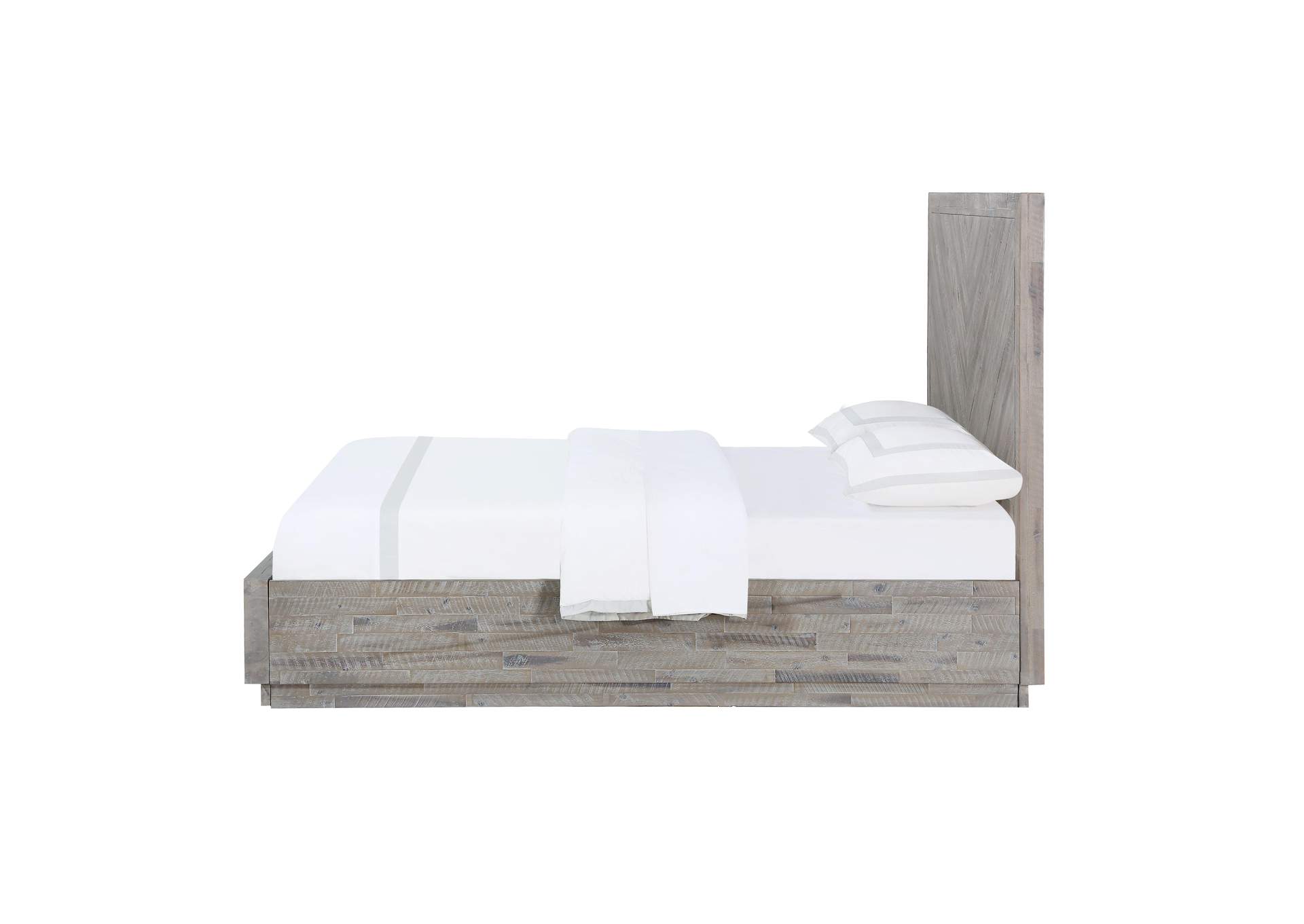 Alexandra Solid Wood Storage Bed In Rustic Latte image 7