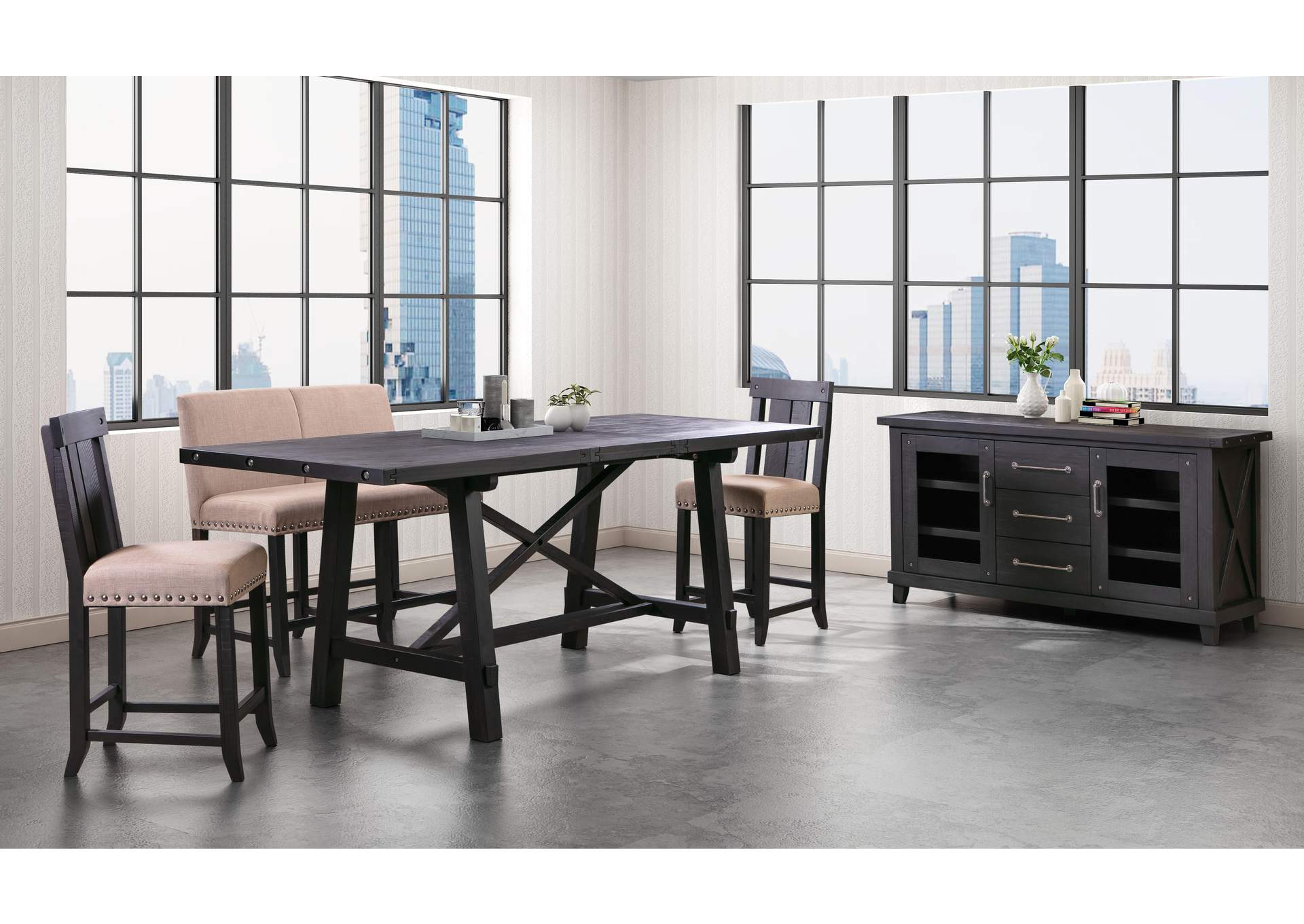 Yosemite Rectangle Counter Table In Cafe image 4