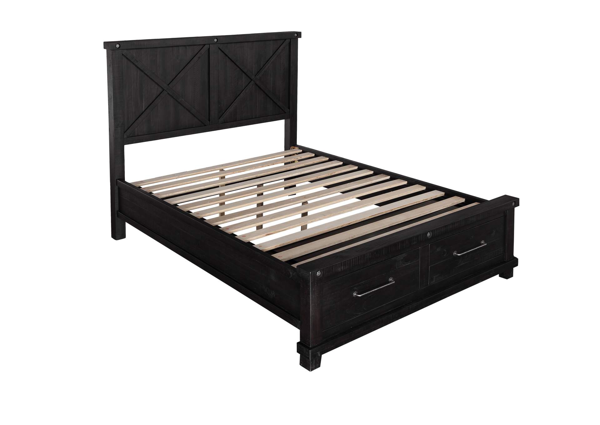 Yosemite Solid Wood Footboard Storage Bed In Cafe image 7