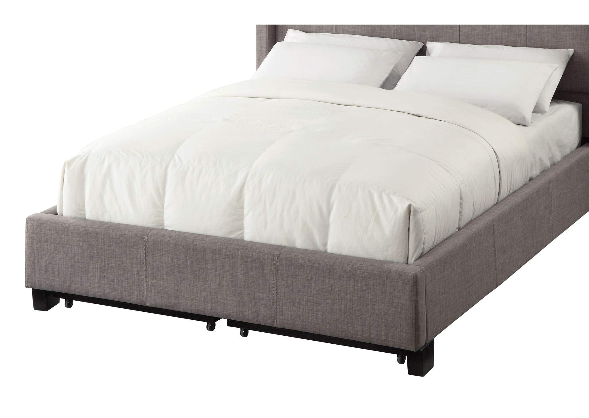 Royal Tufted Footboard Storage Bed In Dolphin Linen image 6