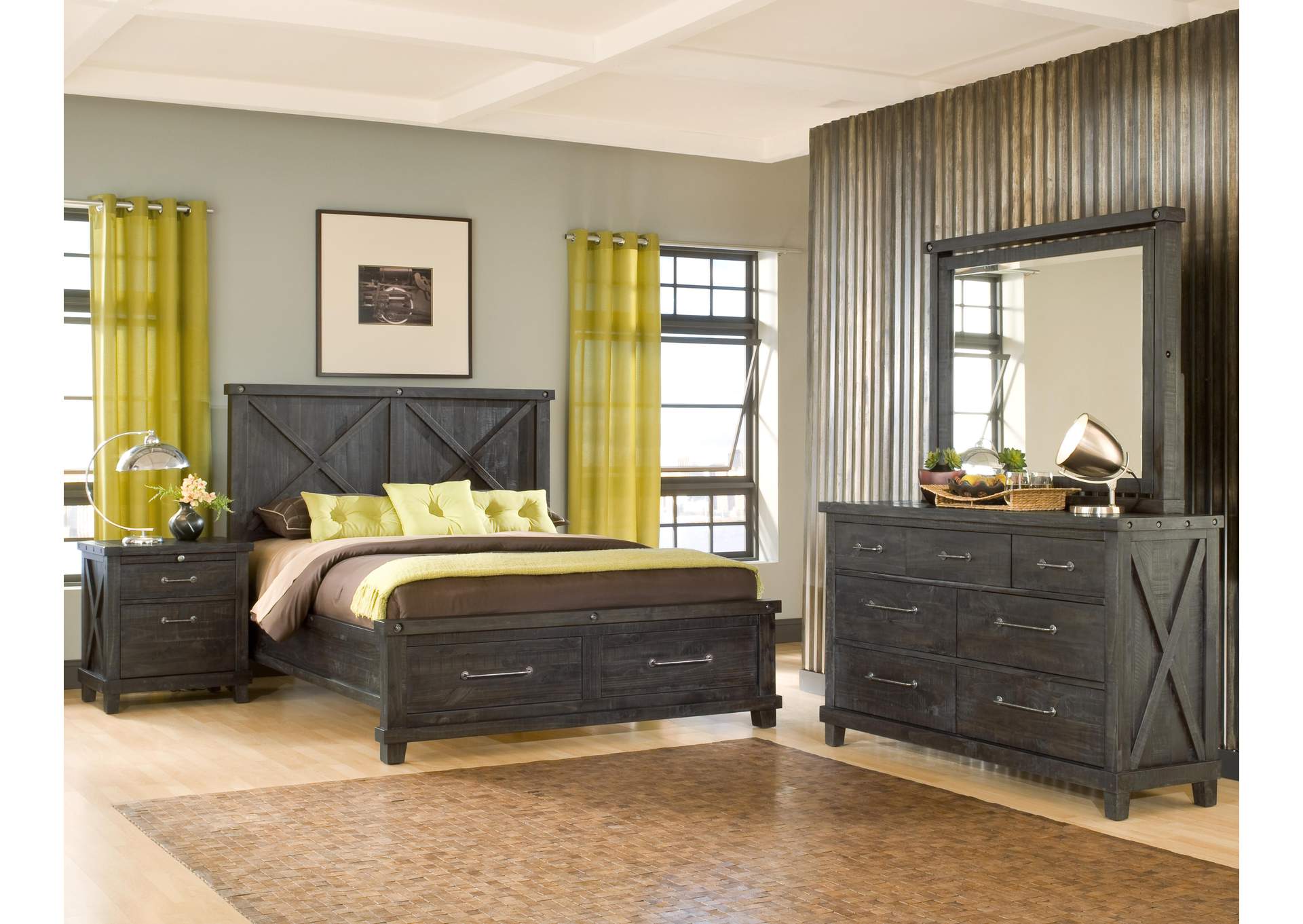Yosemite Solid Wood Footboard Storage Bed In Cafe image 9