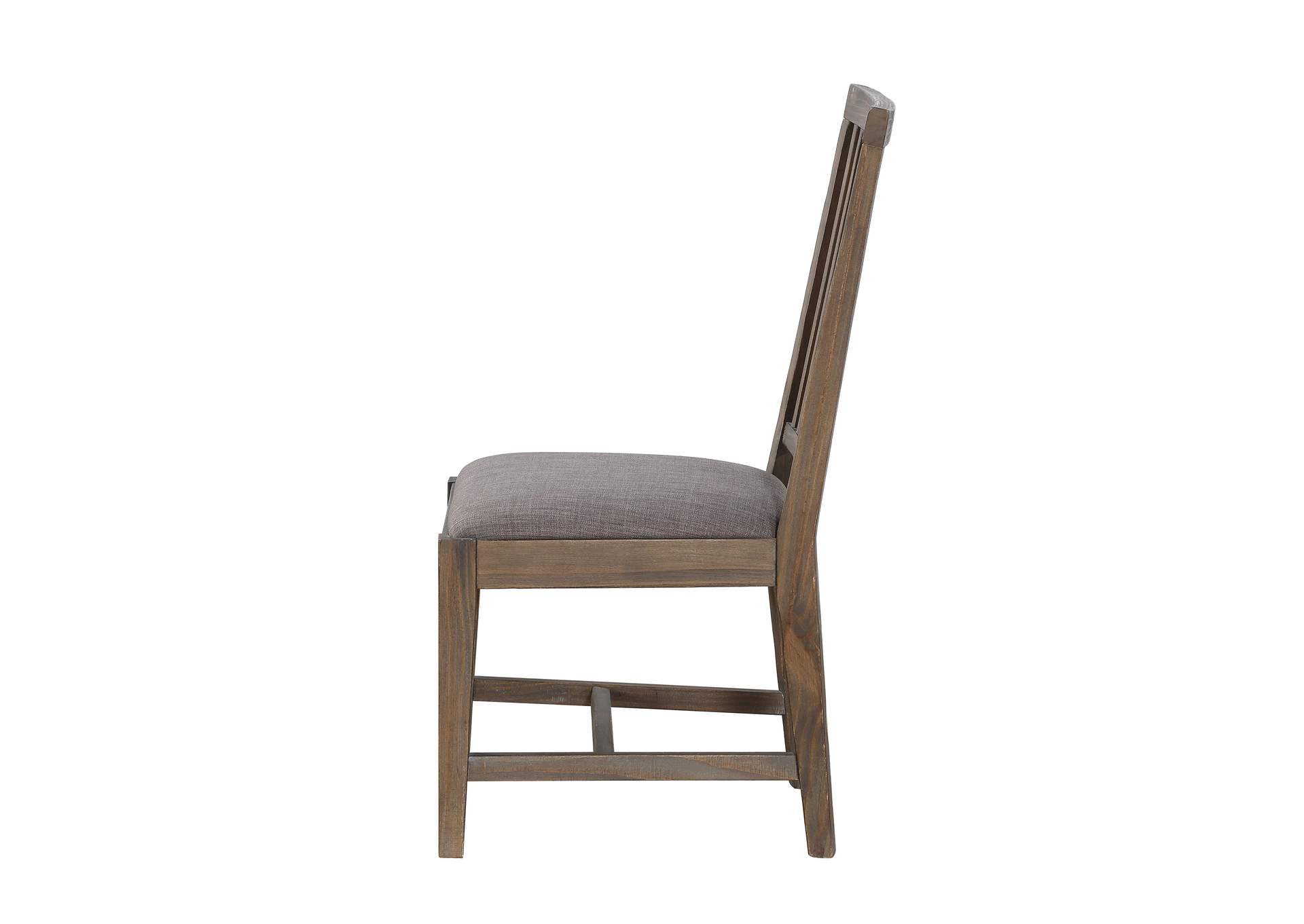 Autumn Solid Wood Upholstered Dining Chair In Flint Oak image 6