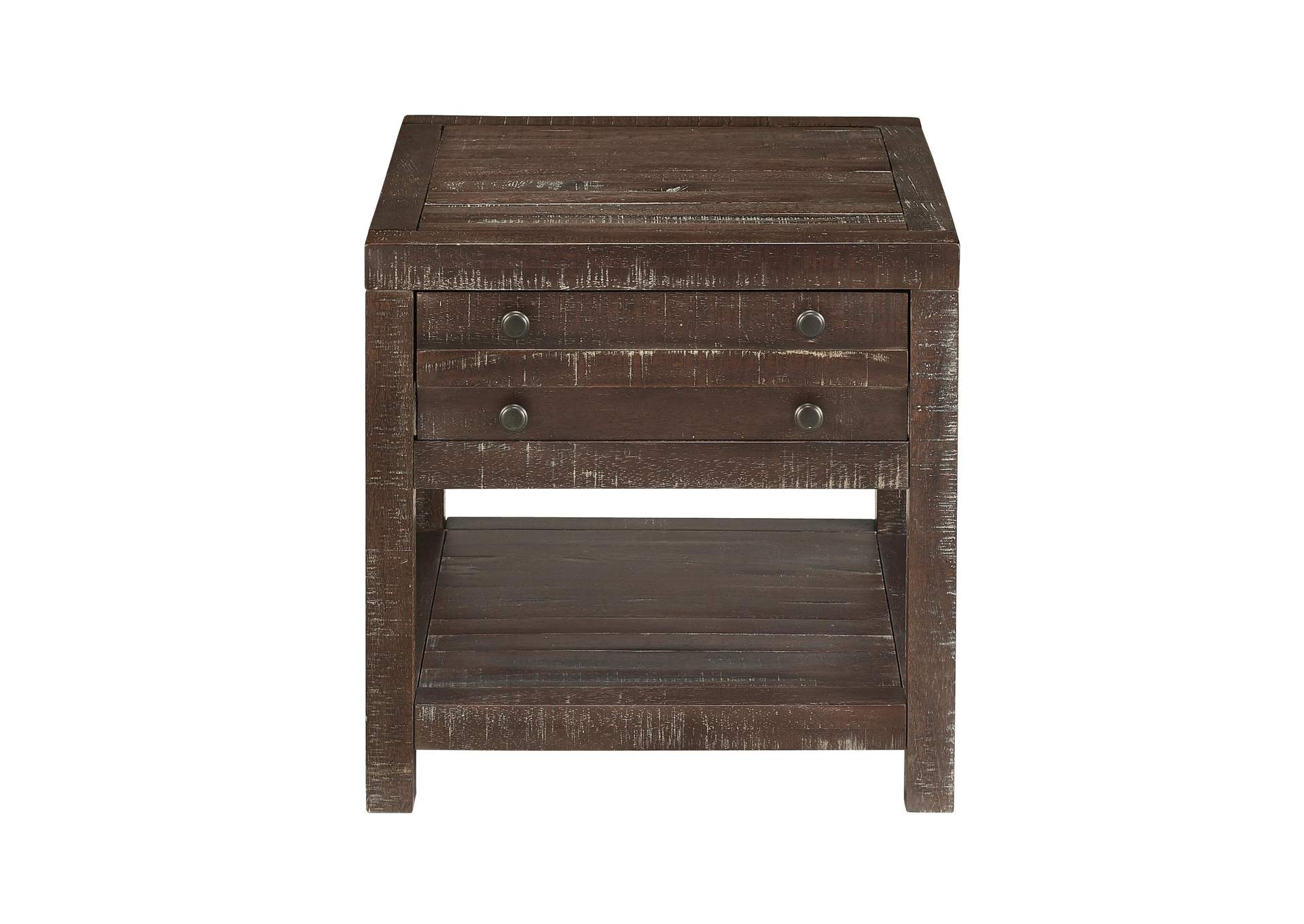 Townsend Solid Wood Side Table In Java image 6
