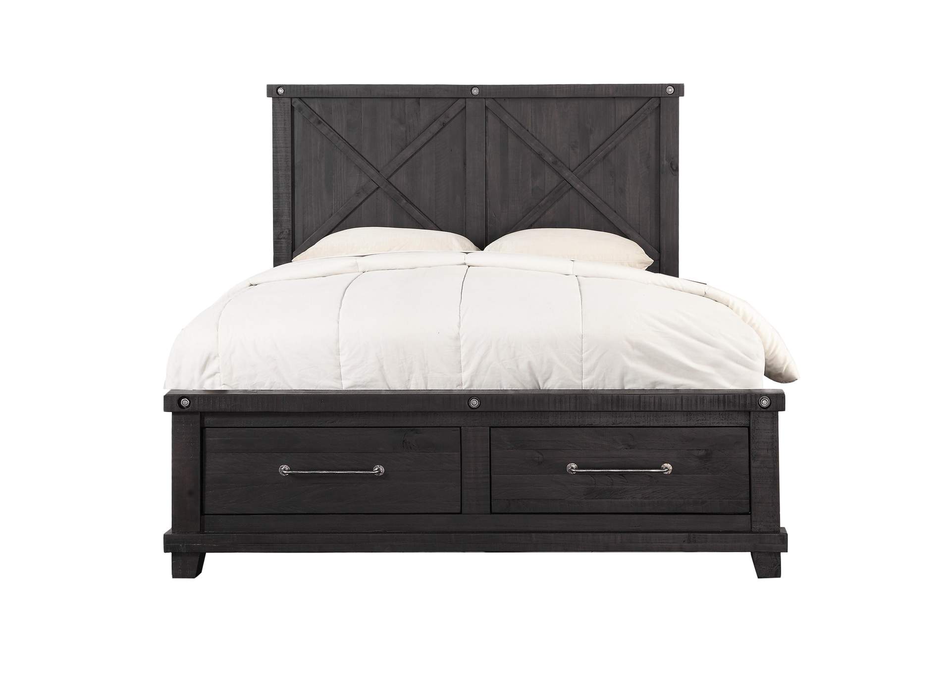Yosemite Solid Wood Footboard Storage Bed In Cafe image 8