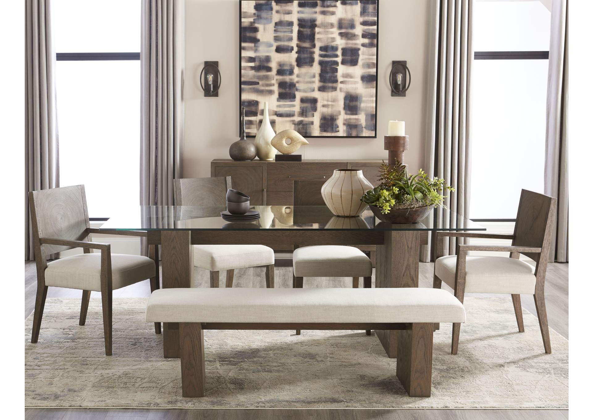 Oakland Three - Drawer Sideboard In Brunette image 3