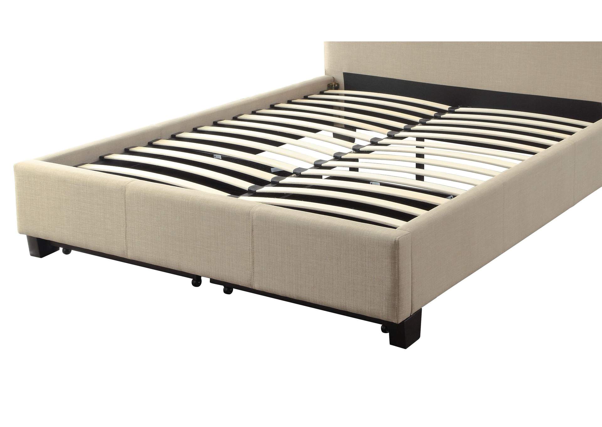 Levi Tufted Footboard Storage Bed In Toast Linen image 11