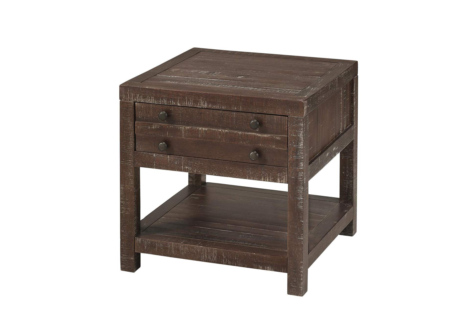 Townsend Solid Wood Side Table In Java image 5
