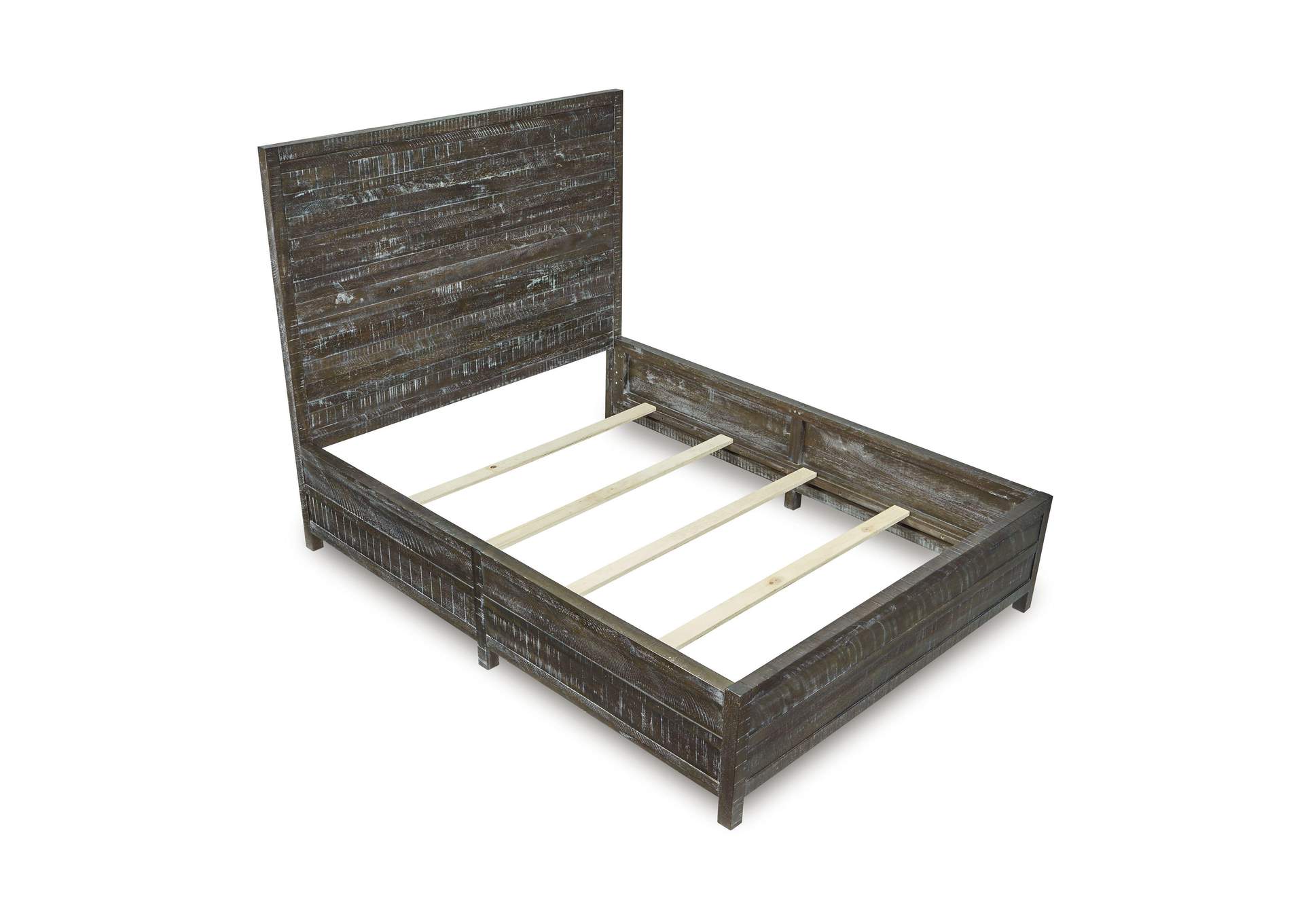 Townsend Solid Wood Low - Profile Bed In Gunmetal image 7