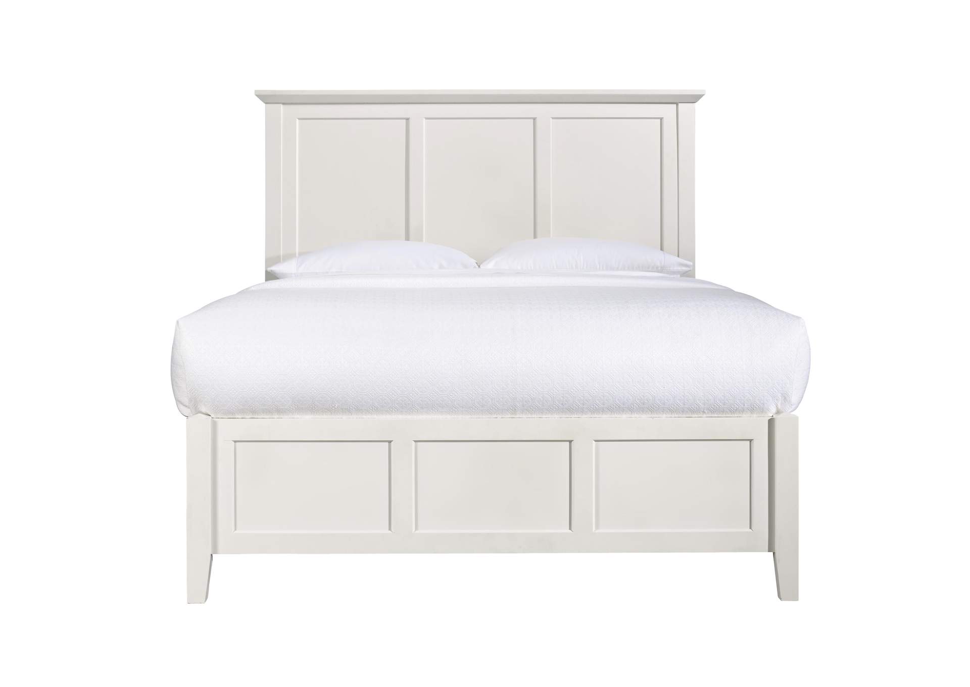 Paragon Four Drawer Wood Storage Bed In White