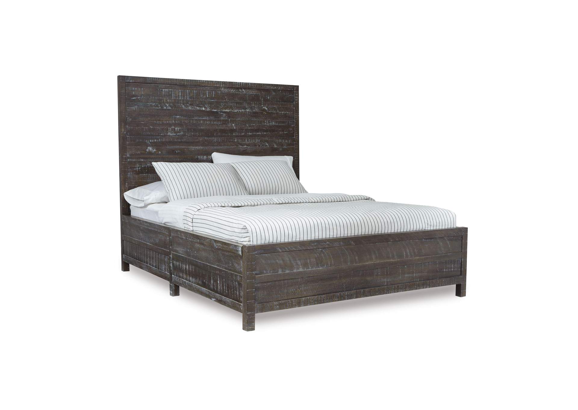 Townsend Solid Wood Low - Profile Bed In Gunmetal image 5