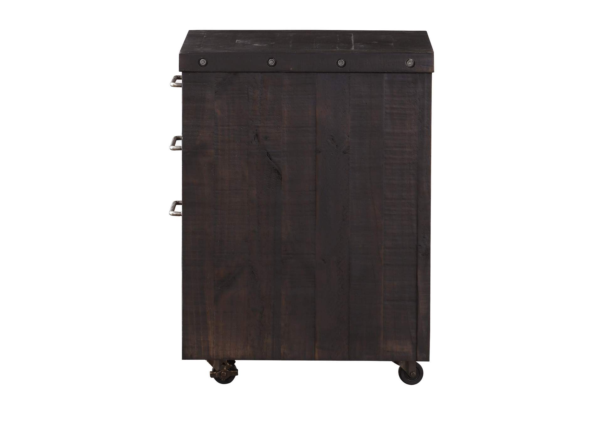 Yosemite Solid Wood Rollling File Cabinet In Cafe image 6