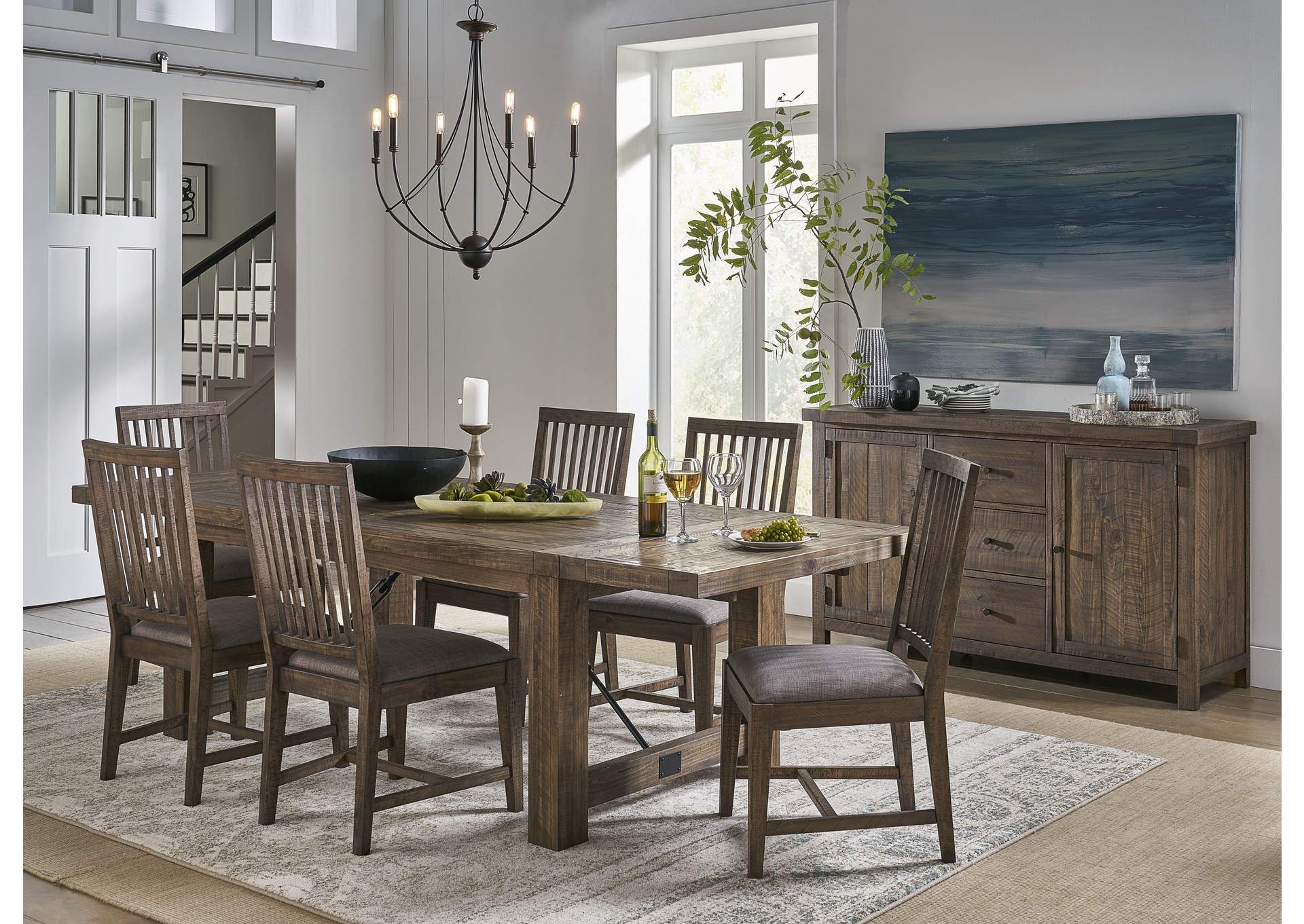 Autumn Solid Wood Extending Dining Table In Flink Oak image 3