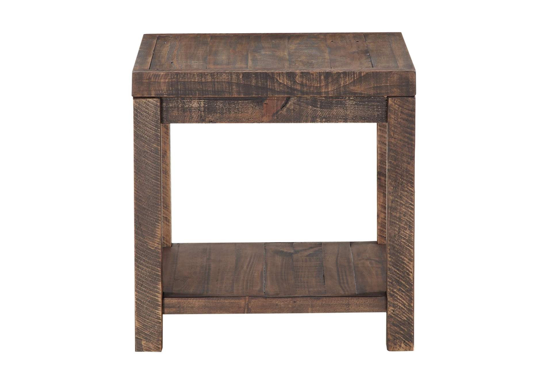 Craster Reclaimed Wood Square Side Table In Smoky Taupe image 5