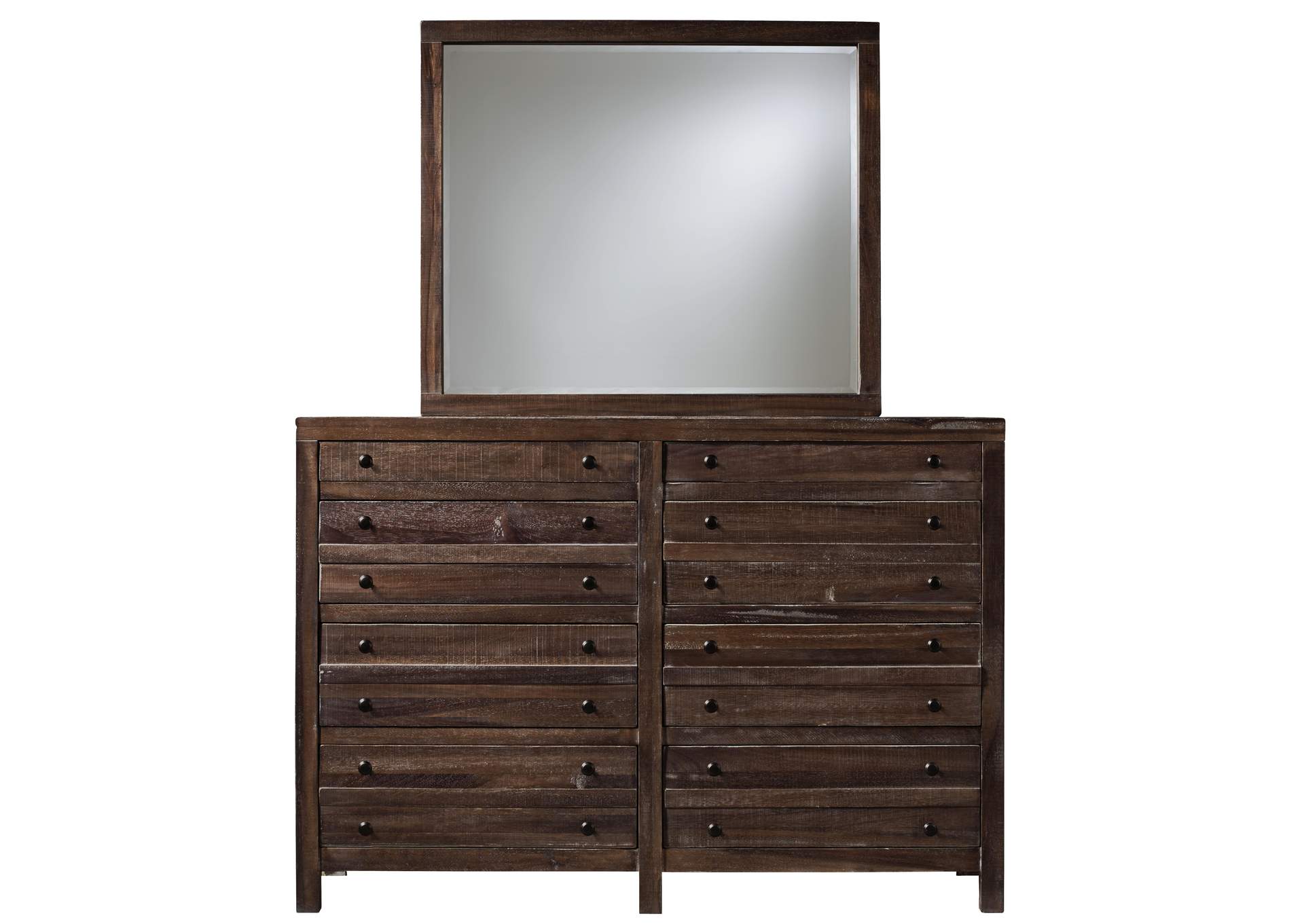 Townsend Eight Drawer Solid Wood Dresser In Java (2024) image 6