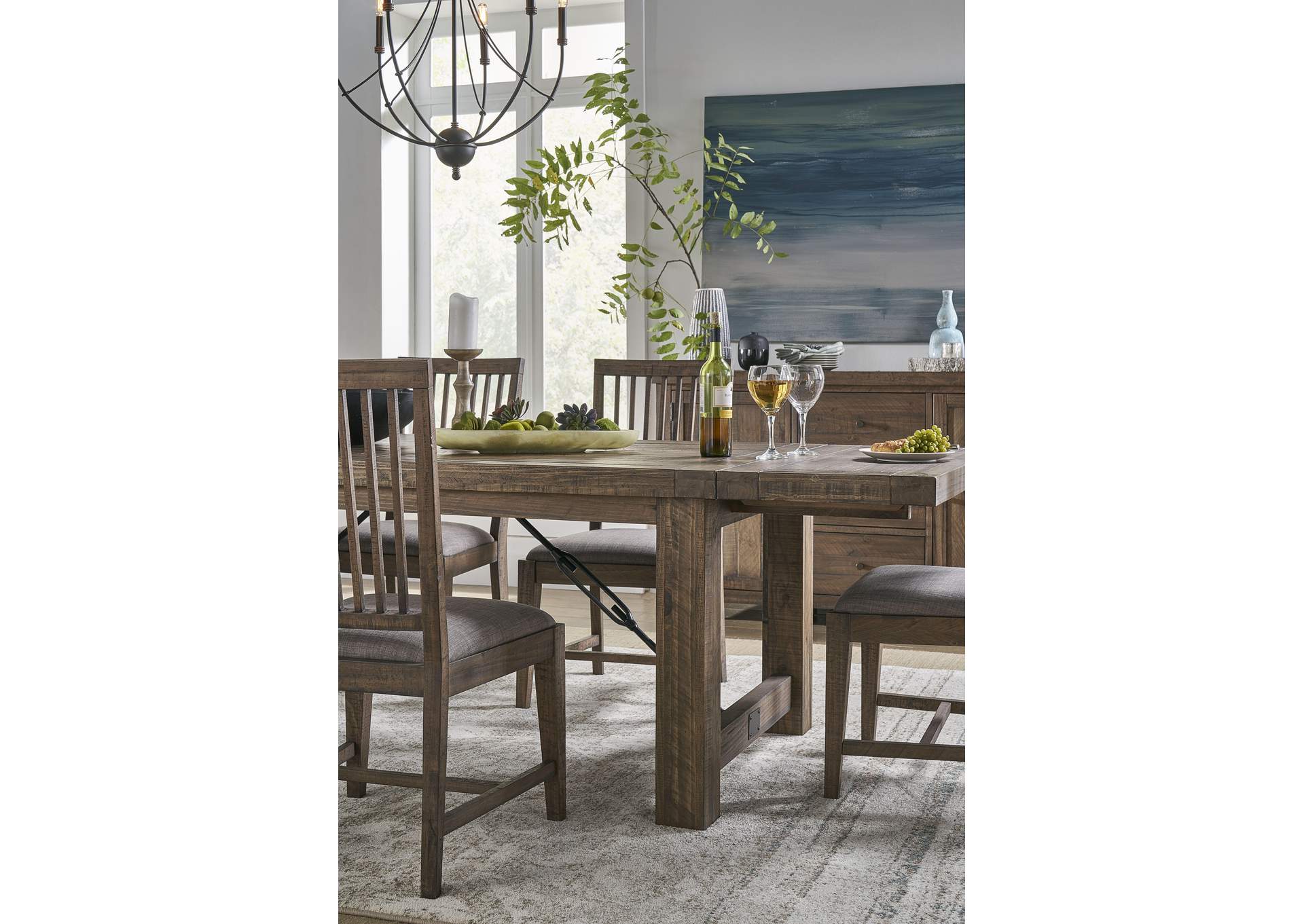Autumn Solid Wood Upholstered Dining Chair In Flint Oak image 3