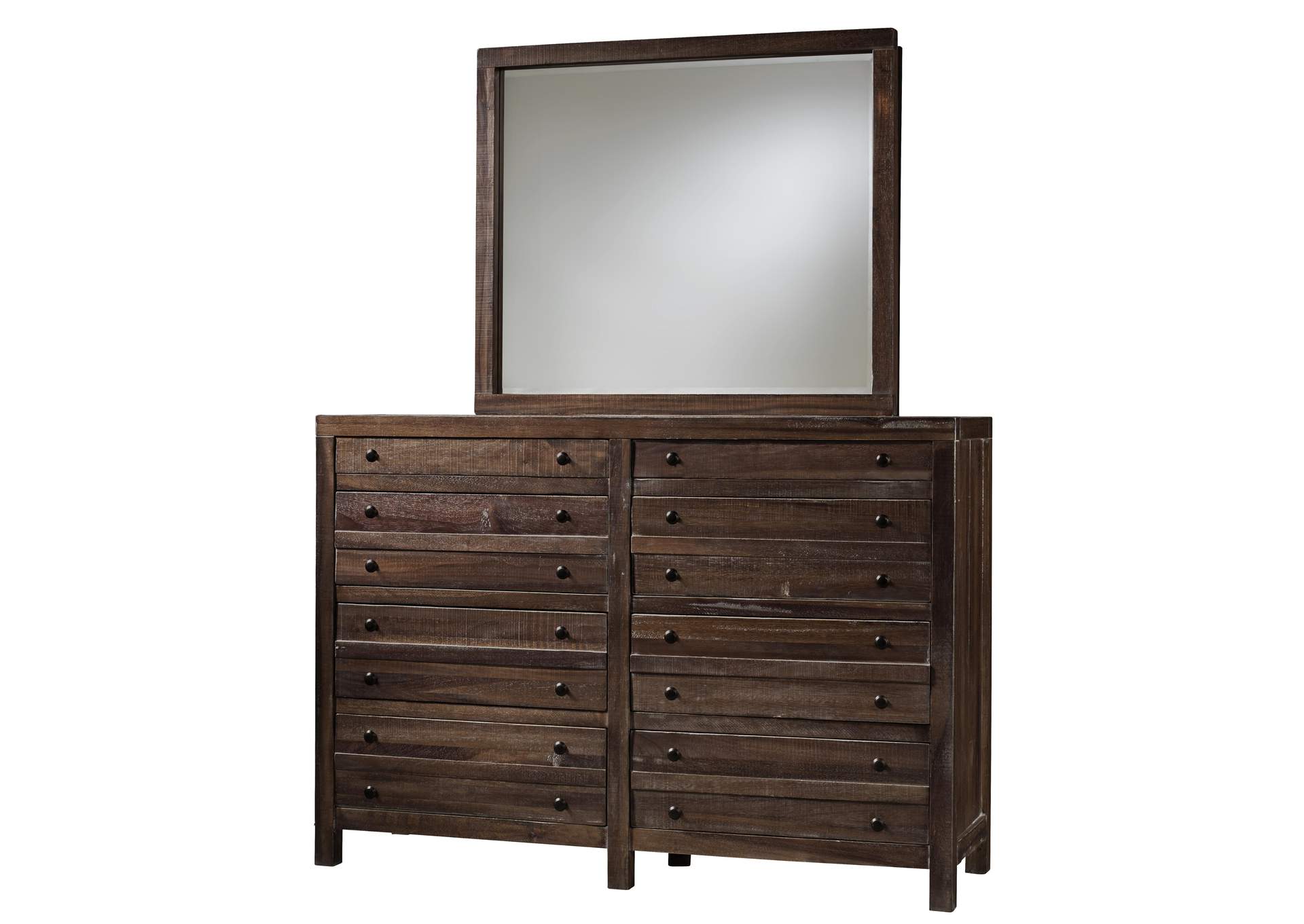 Townsend Eight Drawer Solid Wood Dresser In Java (2024) image 7