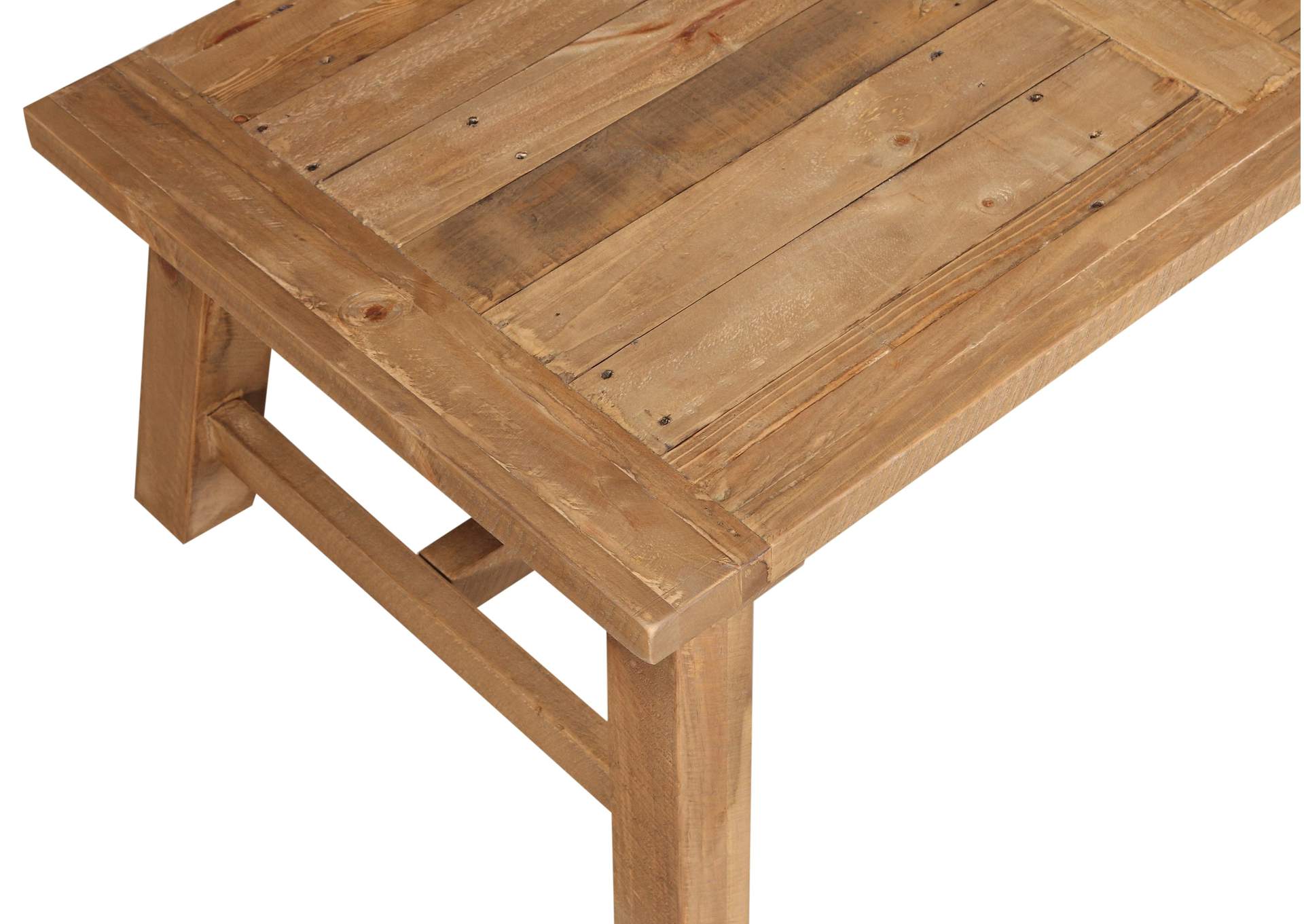 Harby Reclaimed Wood Rectangular Coffee Table In Rustic Tawny image 6