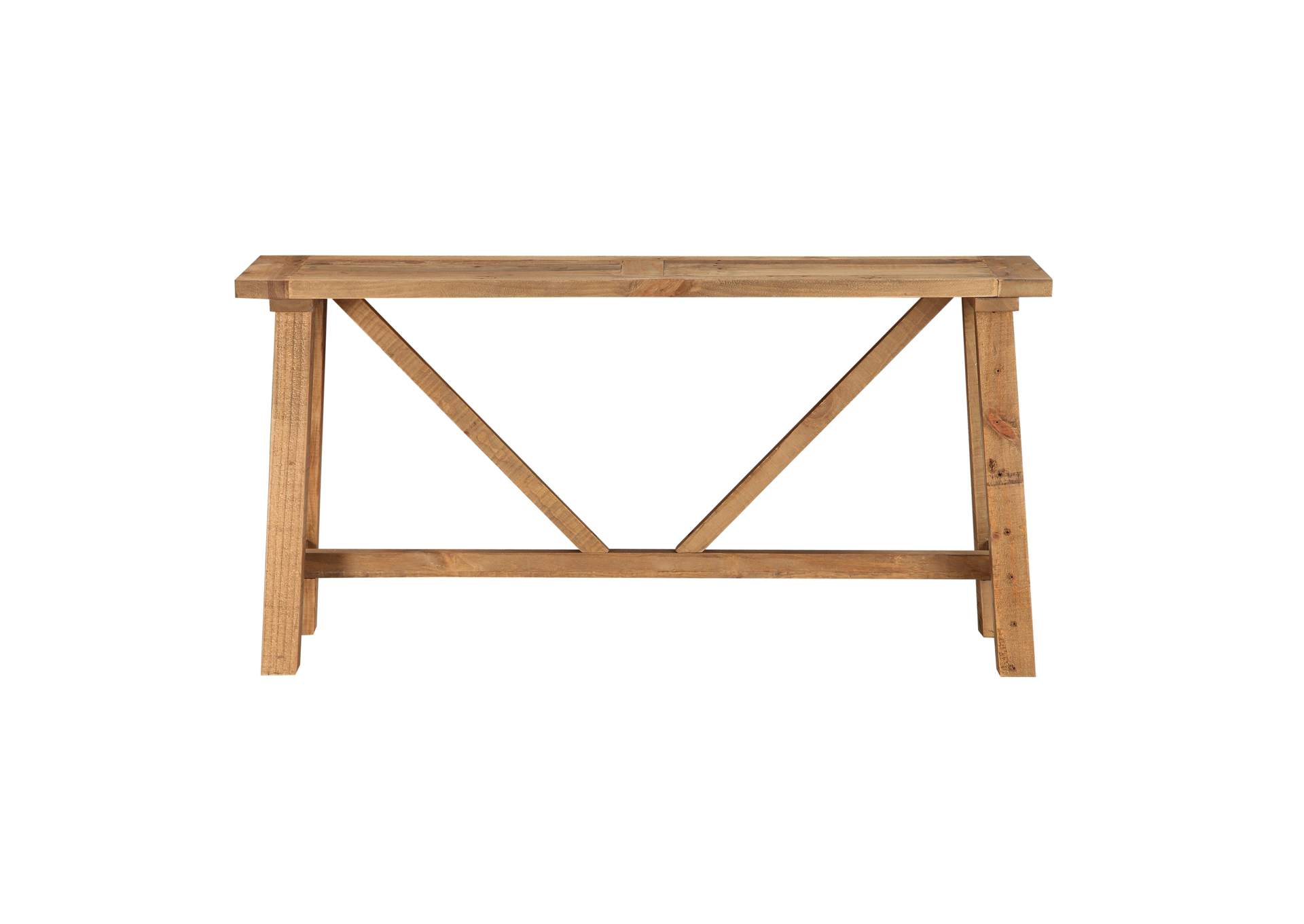 Harby Reclaimed Wood Console Table In Rustic Tawny image 5