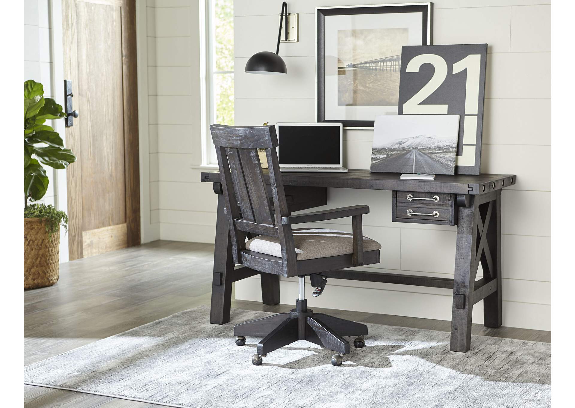 Yosemite Solid Wood Desk In Cafe image 4