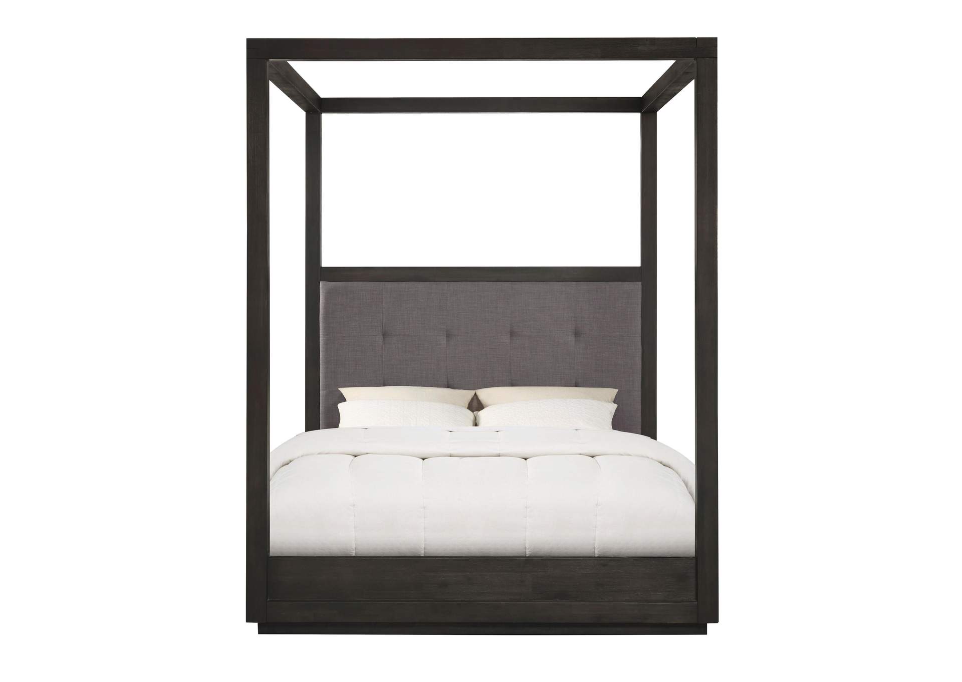 Oxford Upholstered Canopy Bed In Dolphin