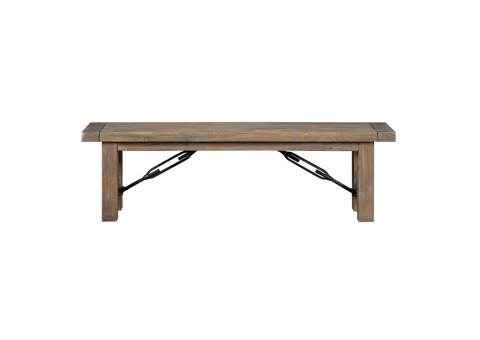 Autumn Solid Wood Dining Bench In Flink Oak image 3
