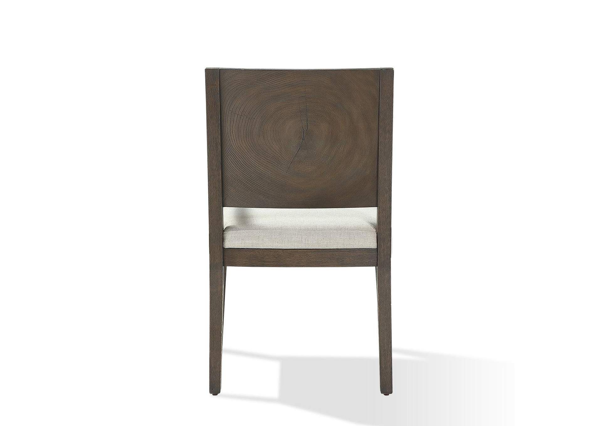 Oakland Wood Arm Chair In Brunette (Set of 2)