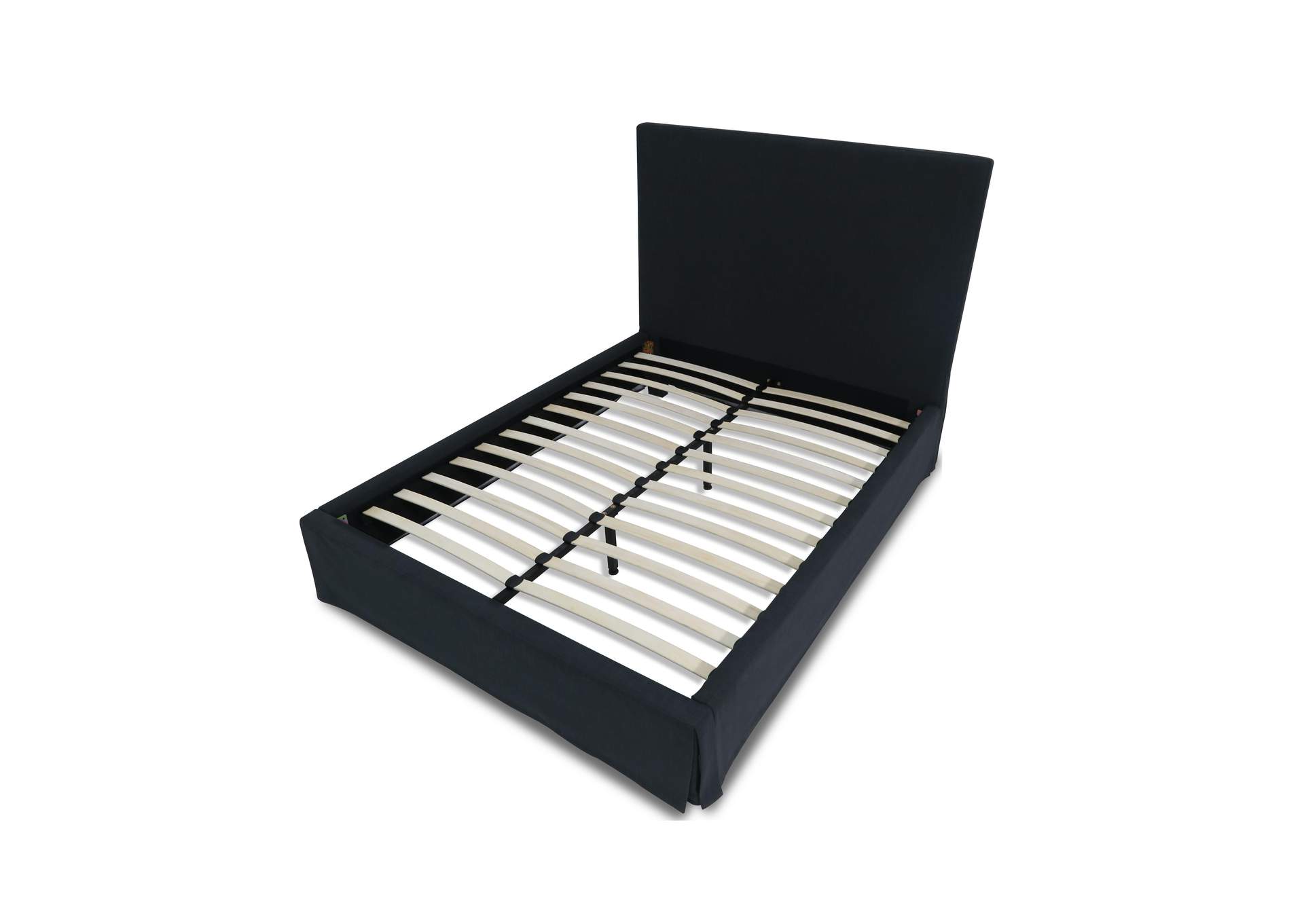 Cheviot Upholsteredskirted Panel Bed In Iron image 8