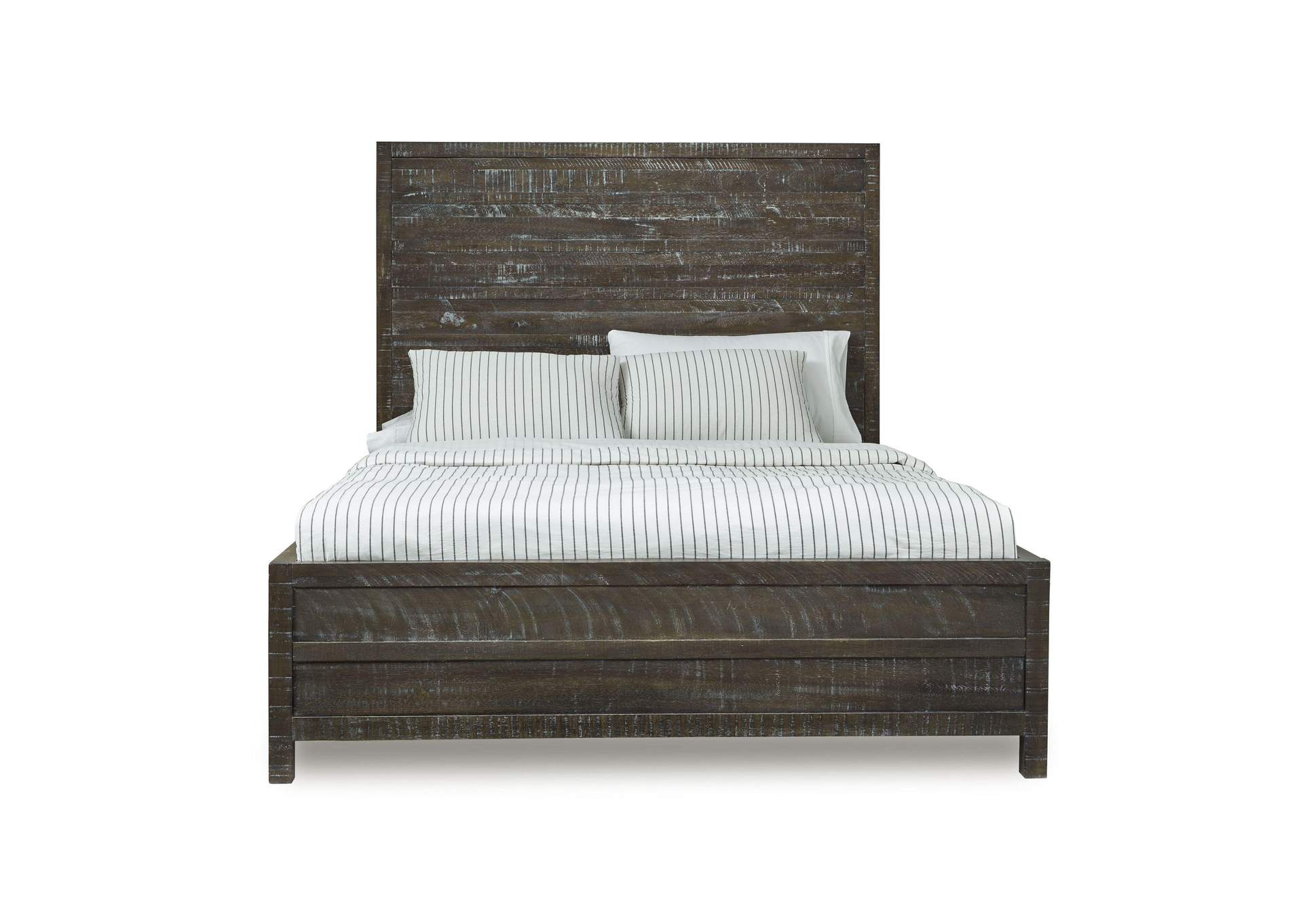 Townsend Solid Wood Low - Profile Bed In Gunmetal image 6