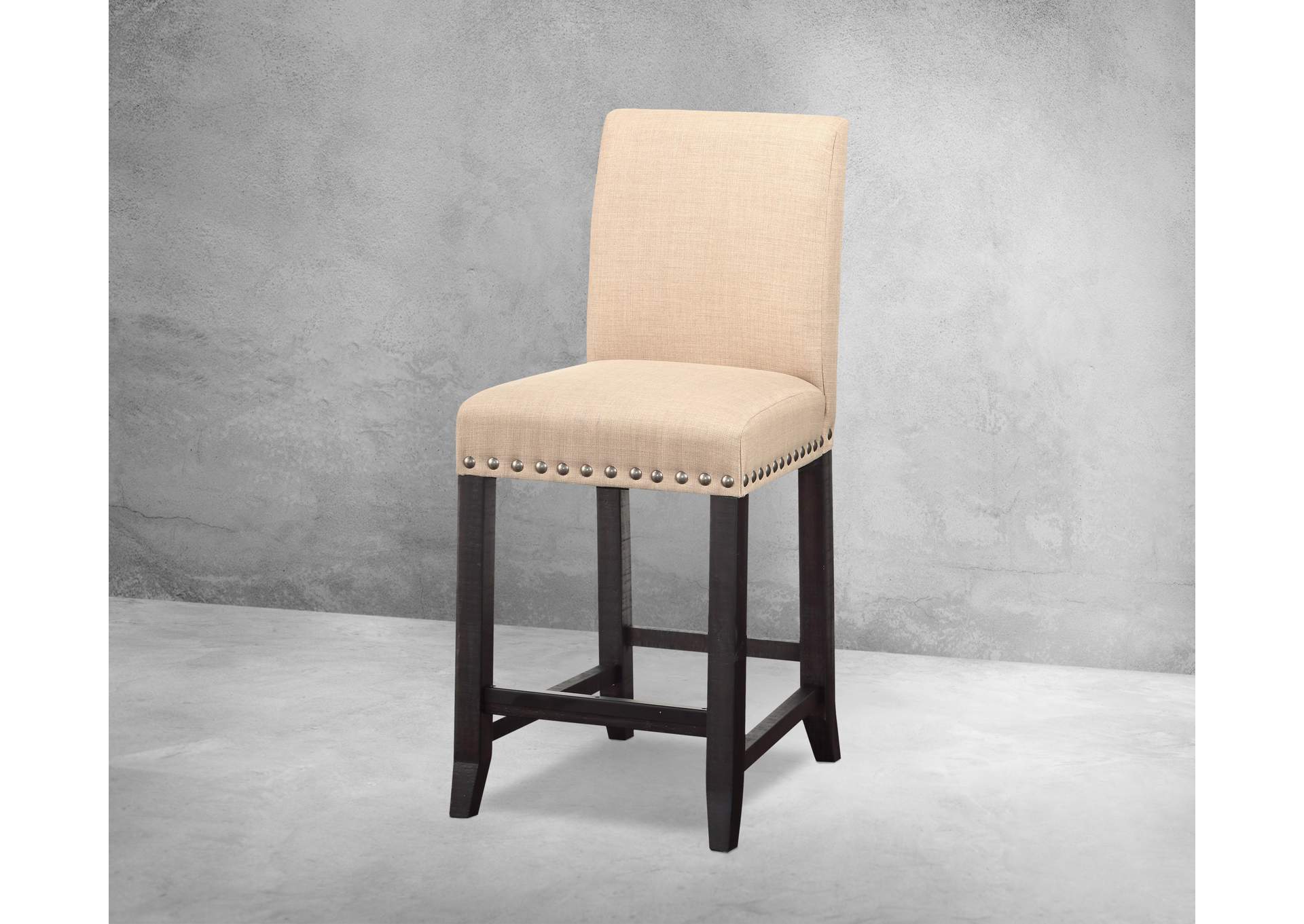 Yosemite Upholstered Kitchen Counter Stool In Cafe image 1