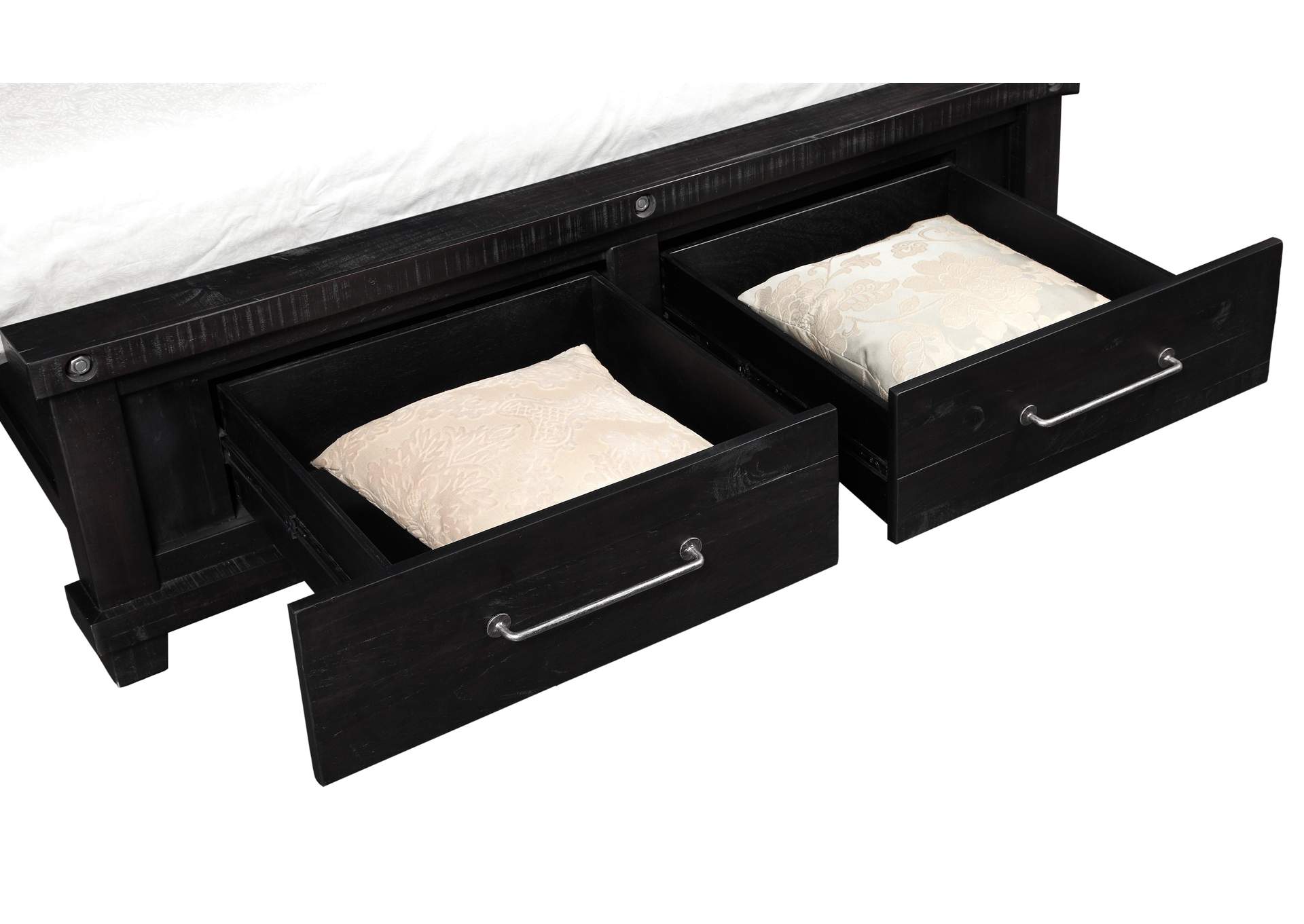 Yosemite Solid Wood Footboard Storage Bed In Cafe image 6